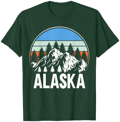 Alaskan Wilderness Mountain Glacier, Alaska Souvenir T-Shirt - T-Shirt | Forest