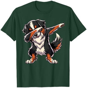 Dabbing Bernese Mountain Dab Dance Dog Lover Gifts T-Shirt - T-Shirt | Forest