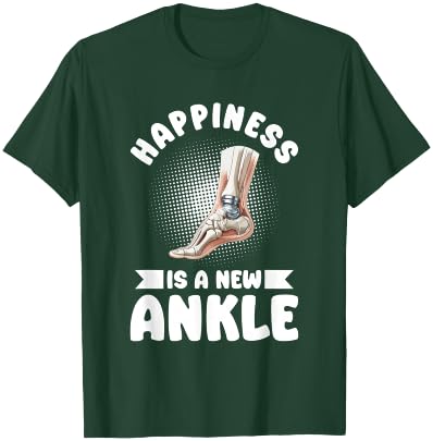 Bionic Ankle Replacement Surgery Joint Recovery Survivor T-Shirt - T-Shirt | Forest