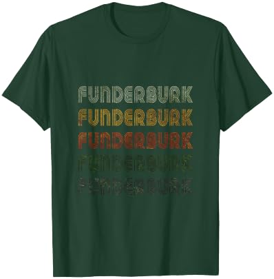Love Heart Funderburk Grunge Vintage Black Funderburk T-Shirt - T-Shirt | Forest