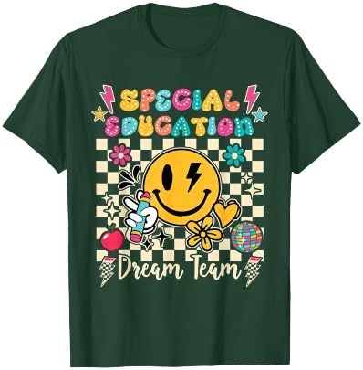 Ese Dream Team Exceptional Education Sped Ed Special Teacher T-Shirt - T-Shirt | Forest