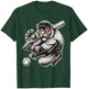 Funny Tiger Playing Baseball Cute Baseball T-Shirt - T-Shirt | Forest