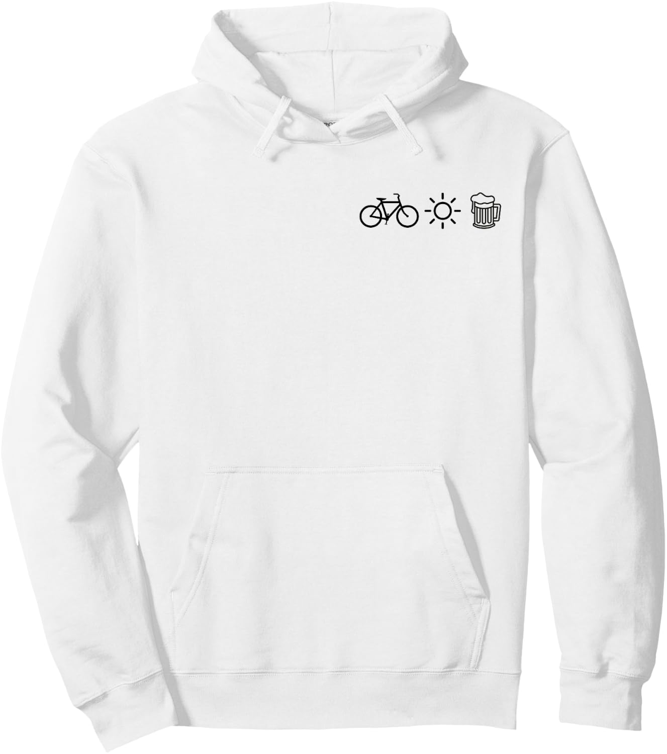 Bicycle Sun Beer Shirt I Cyclist Biker Cycling Hoodie - Hoodie | White
