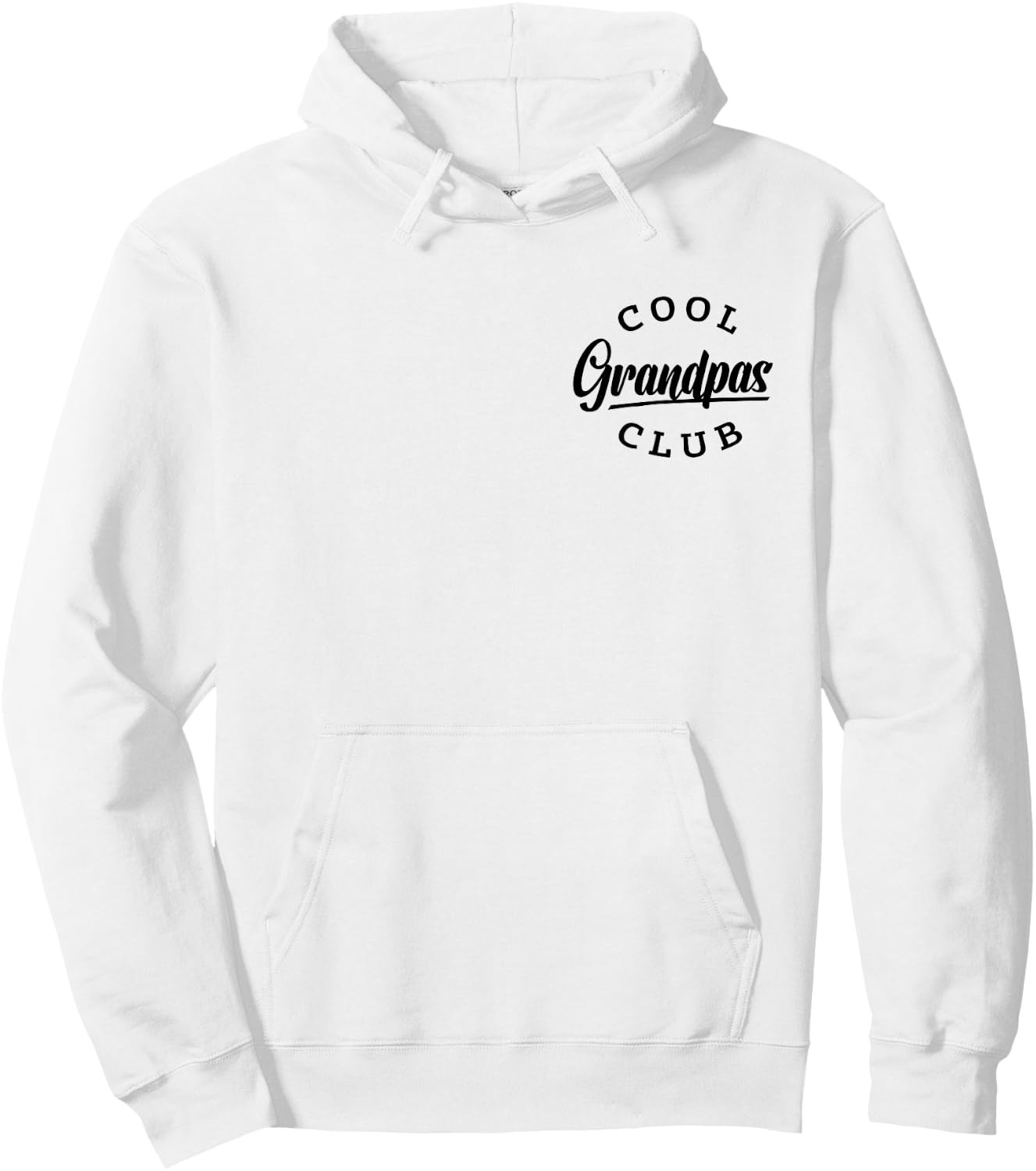 Cool Grandpas Club Pocket Funny Father's Day Cool Grandpa Hoodie - Hoodie | White