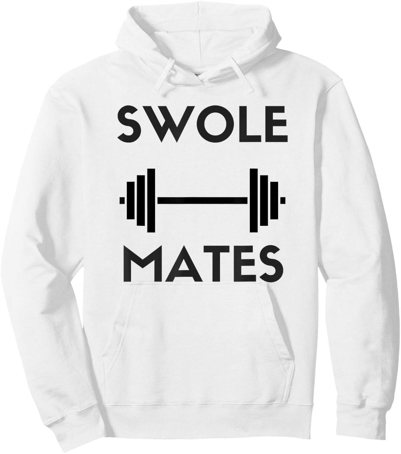 Swole Mates - Funny Gym Hoodie - Hoodie | White