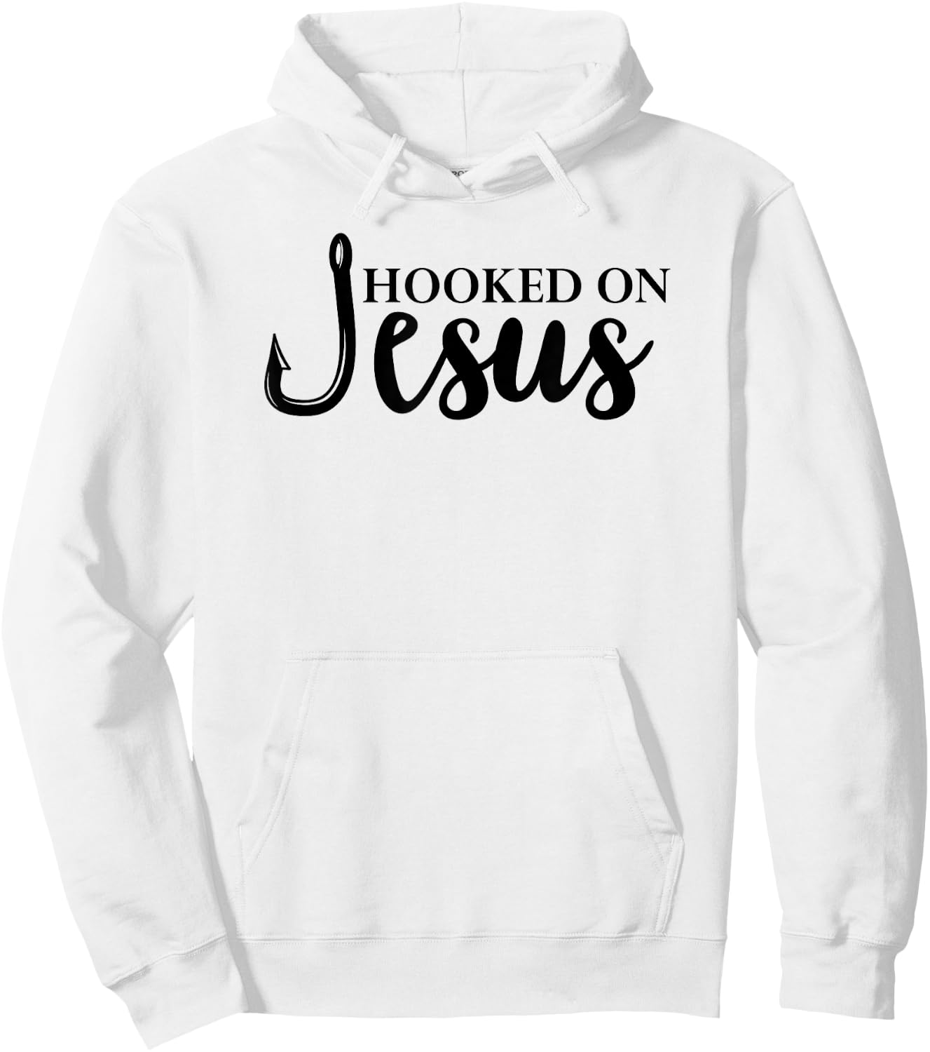 Hooked on Jesus ,Jesus Fisherman Shirt,Hooked on Jesus Hoodie - Hoodie | White