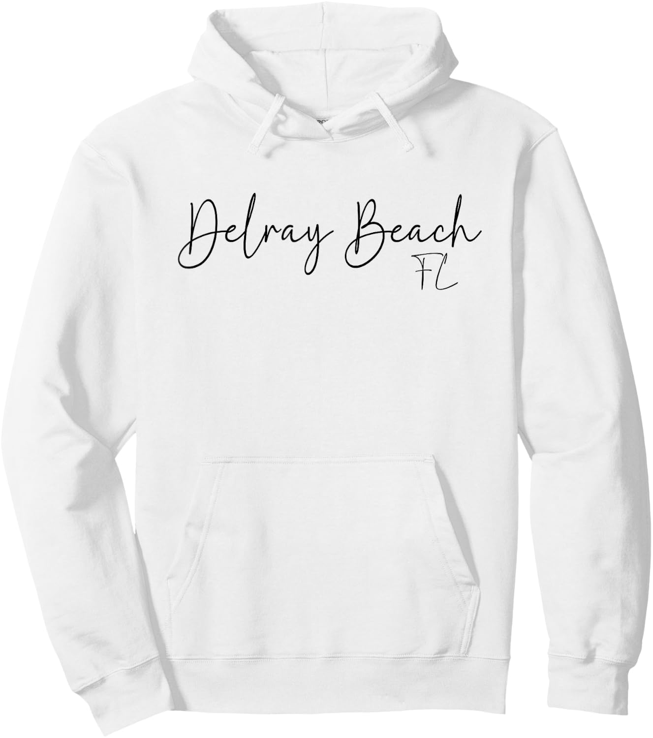 Delray Beach Florida CA Retro Women Hoodie - Hoodie | White