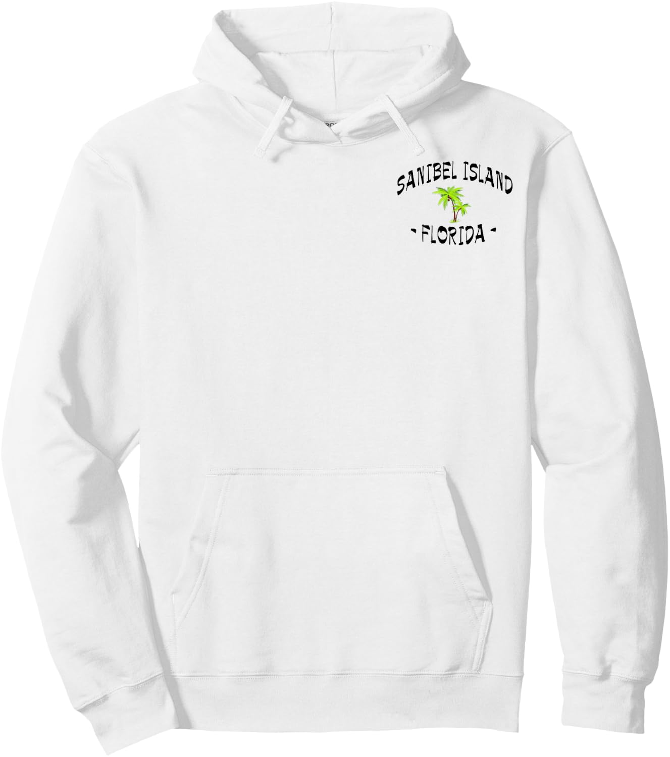 2 Sided Sanibel Island Fl Tropical Destination Beachwear Hoodie - Hoodie | White