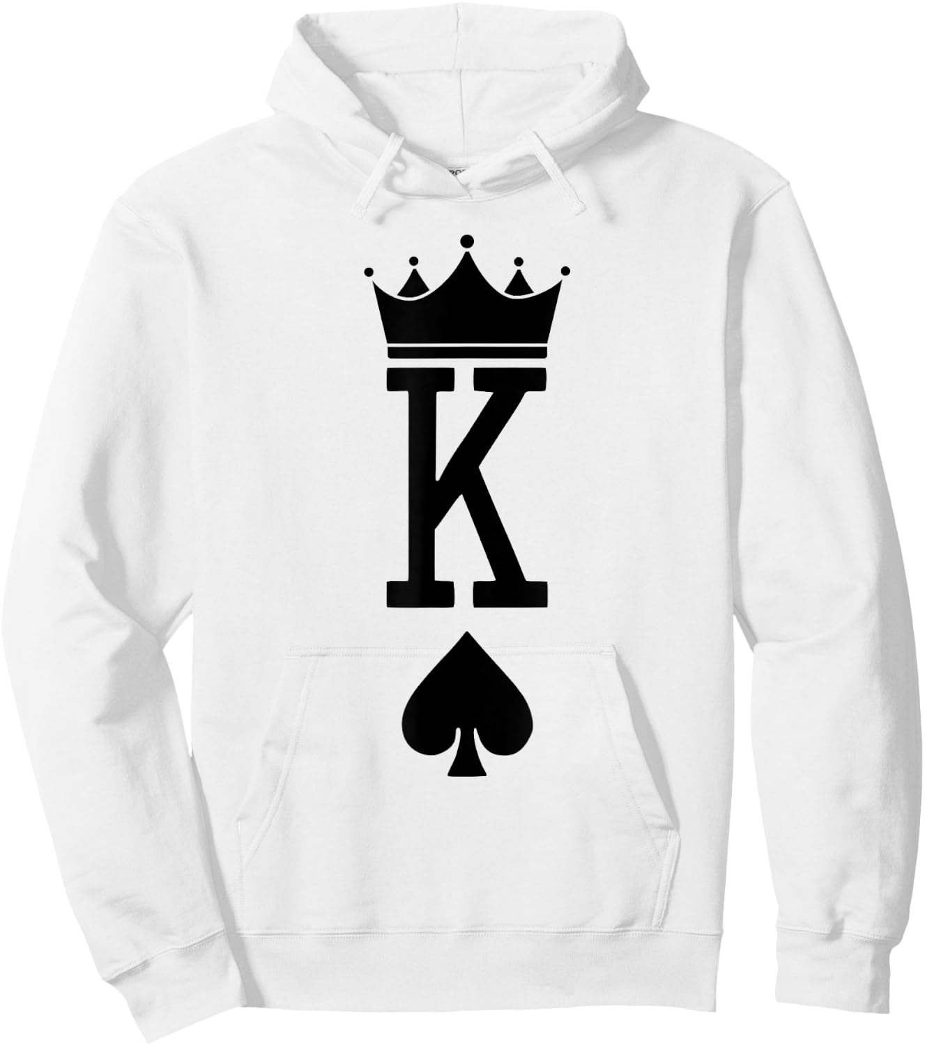 King Spades Card Game Lover Dice Games Lover Card Symbols Hoodie - Hoodie | White