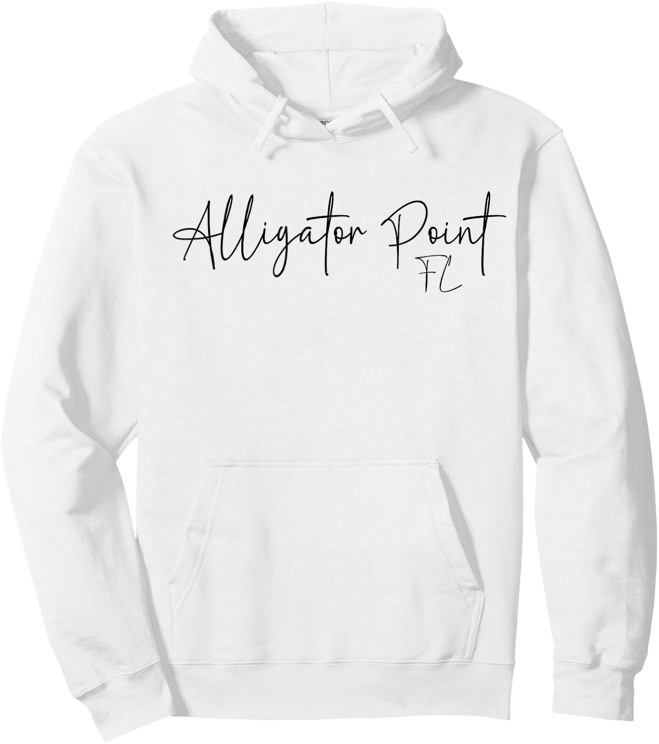 Alligator Point Florida CA Retro Hoodie - Hoodie | White
