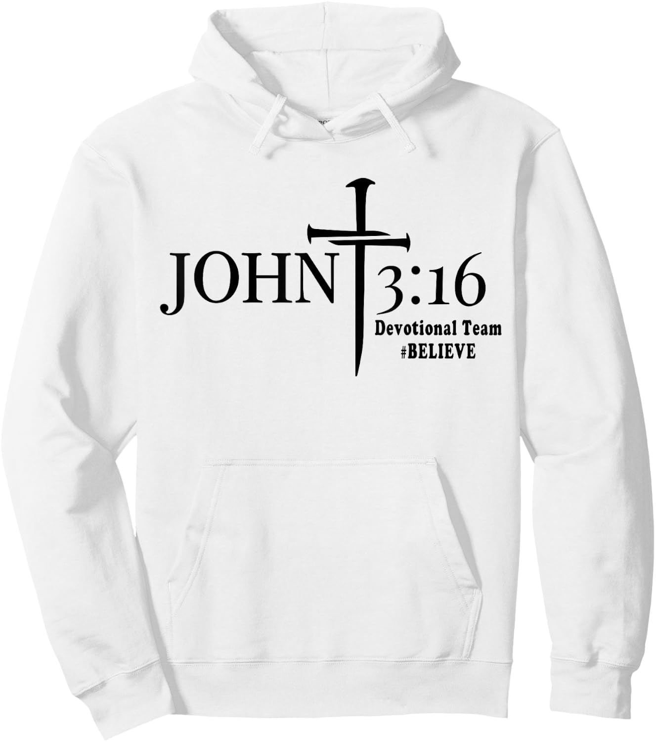 John 3 16 Devotional Team God Christian Hoodie - Hoodie | White