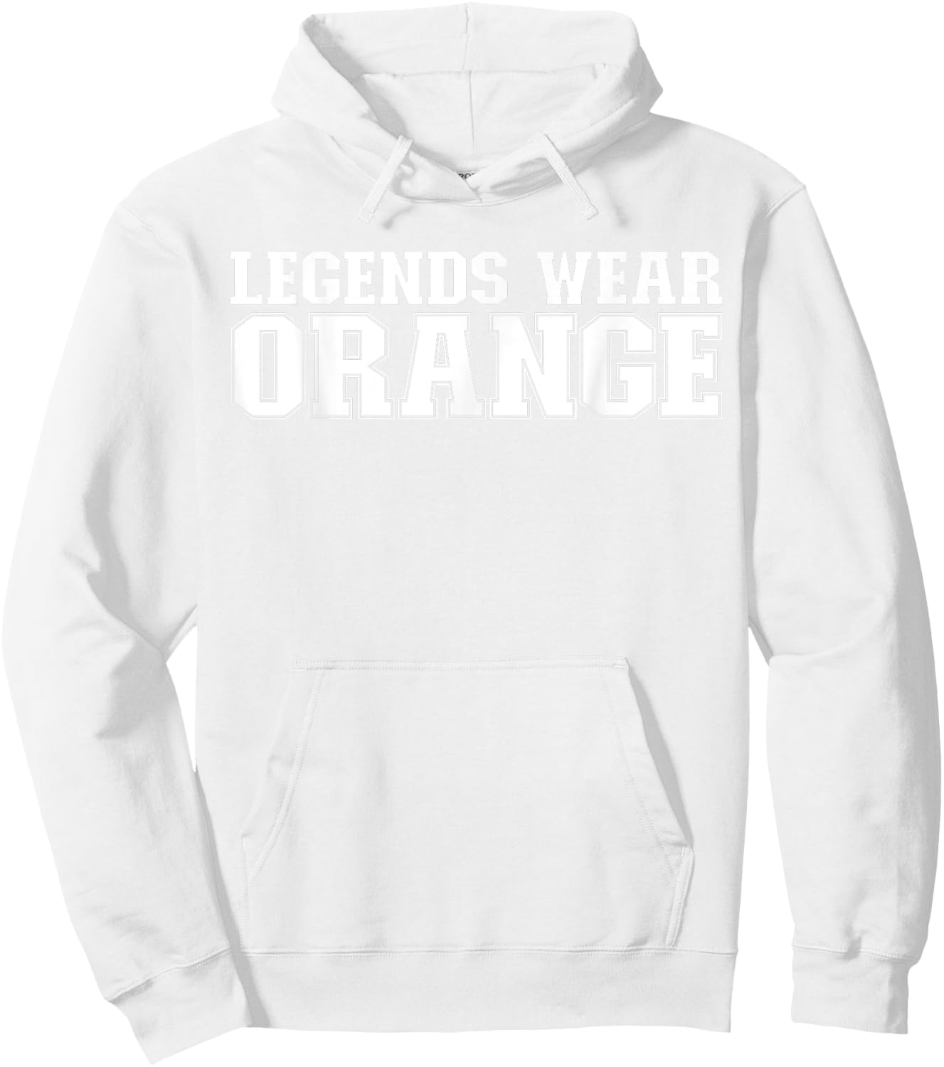 Legends Wear Orange Spirit Wear Team Game Color War Funny Hoodie - Hoodie | White