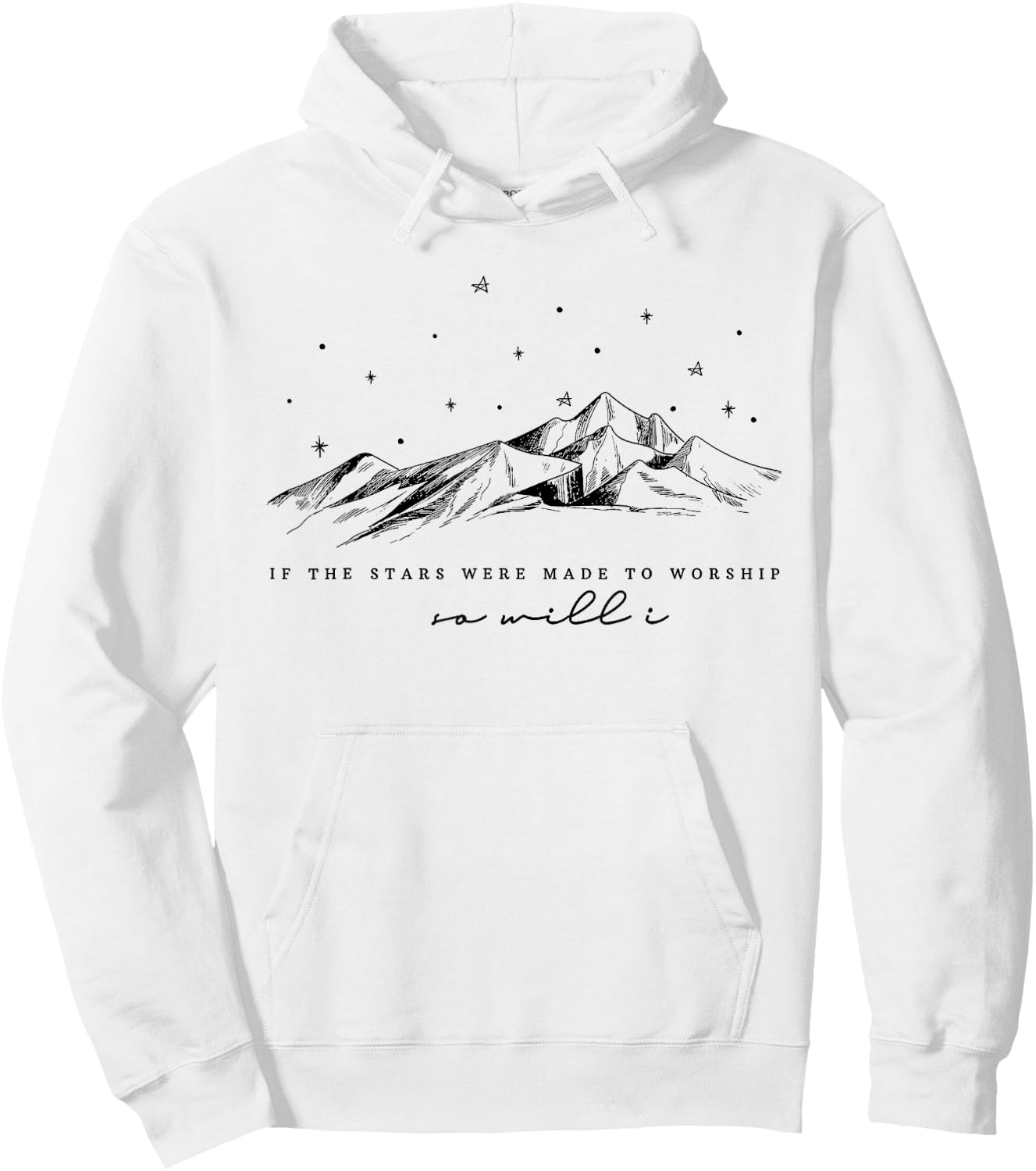 Funny If The Stars Were Made To Worship Women Christian Hoodie - Hoodie | White