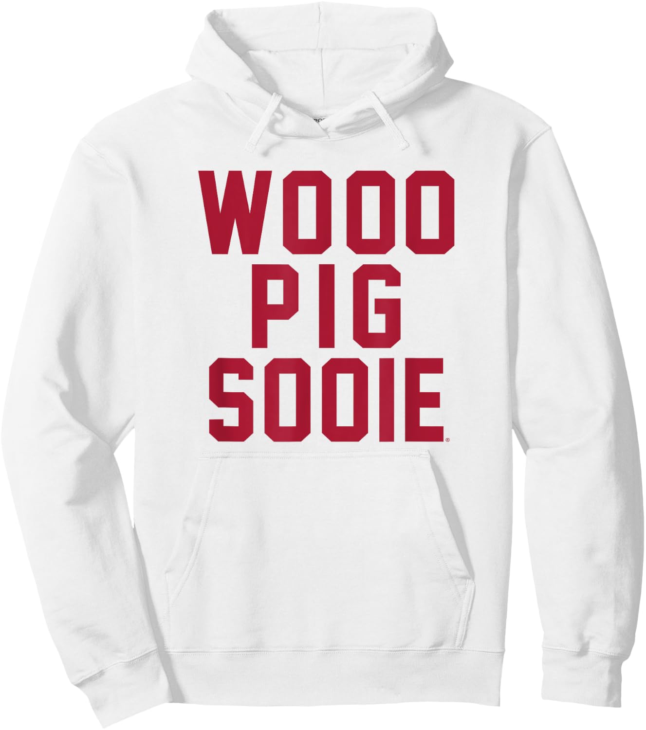 University of Arkansas Razorbacks Wooo Pig Sooie Hoodie - Hoodie | White