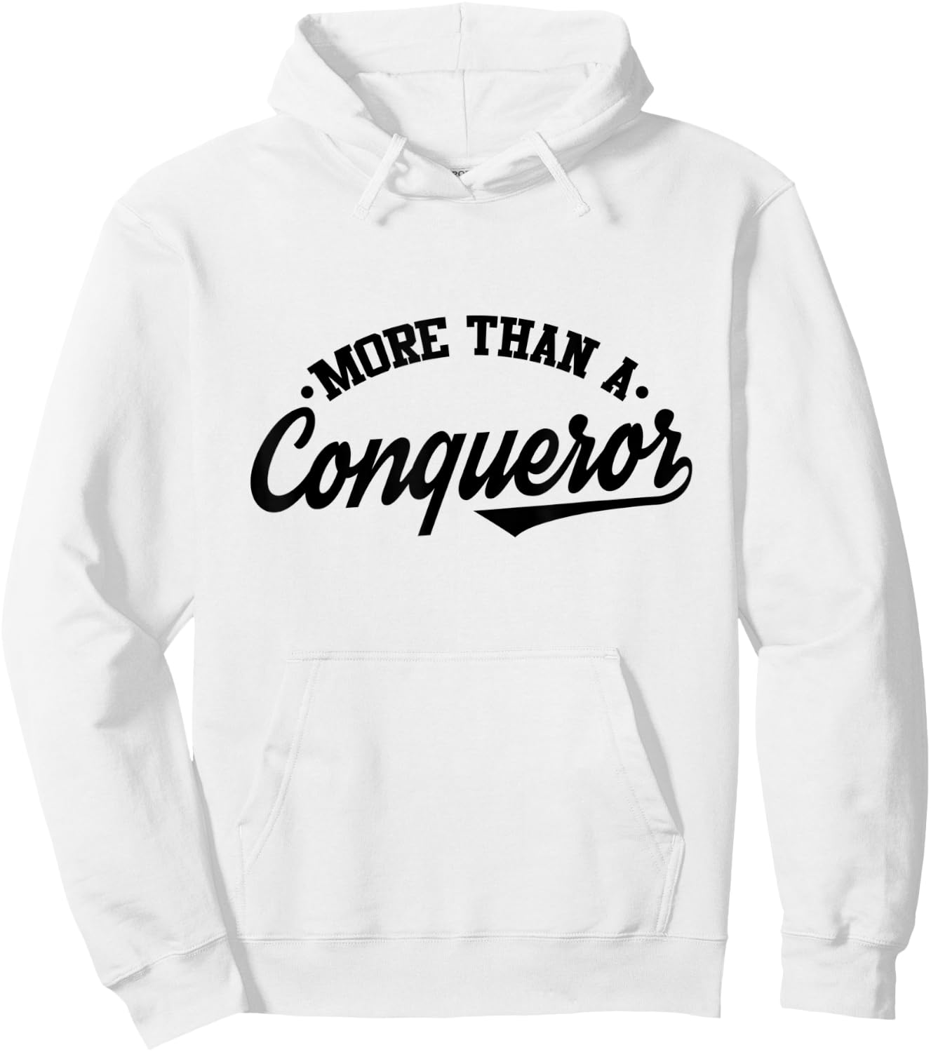 More Than a Conqueror Hoodie - Hoodie | White