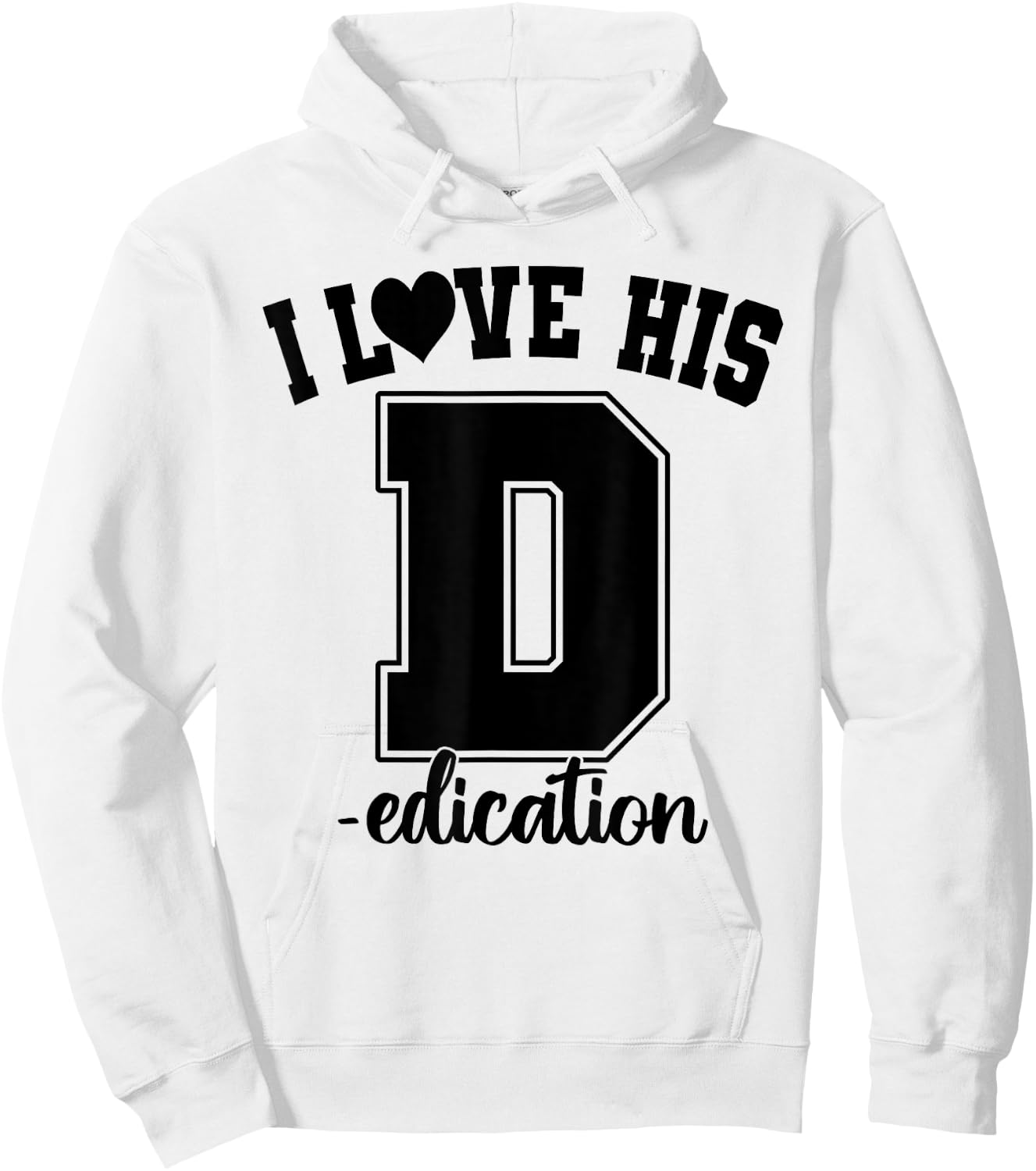 I Love His D- Love Her P- Funny Matching Couples Humor Hoodie - Hoodie | White