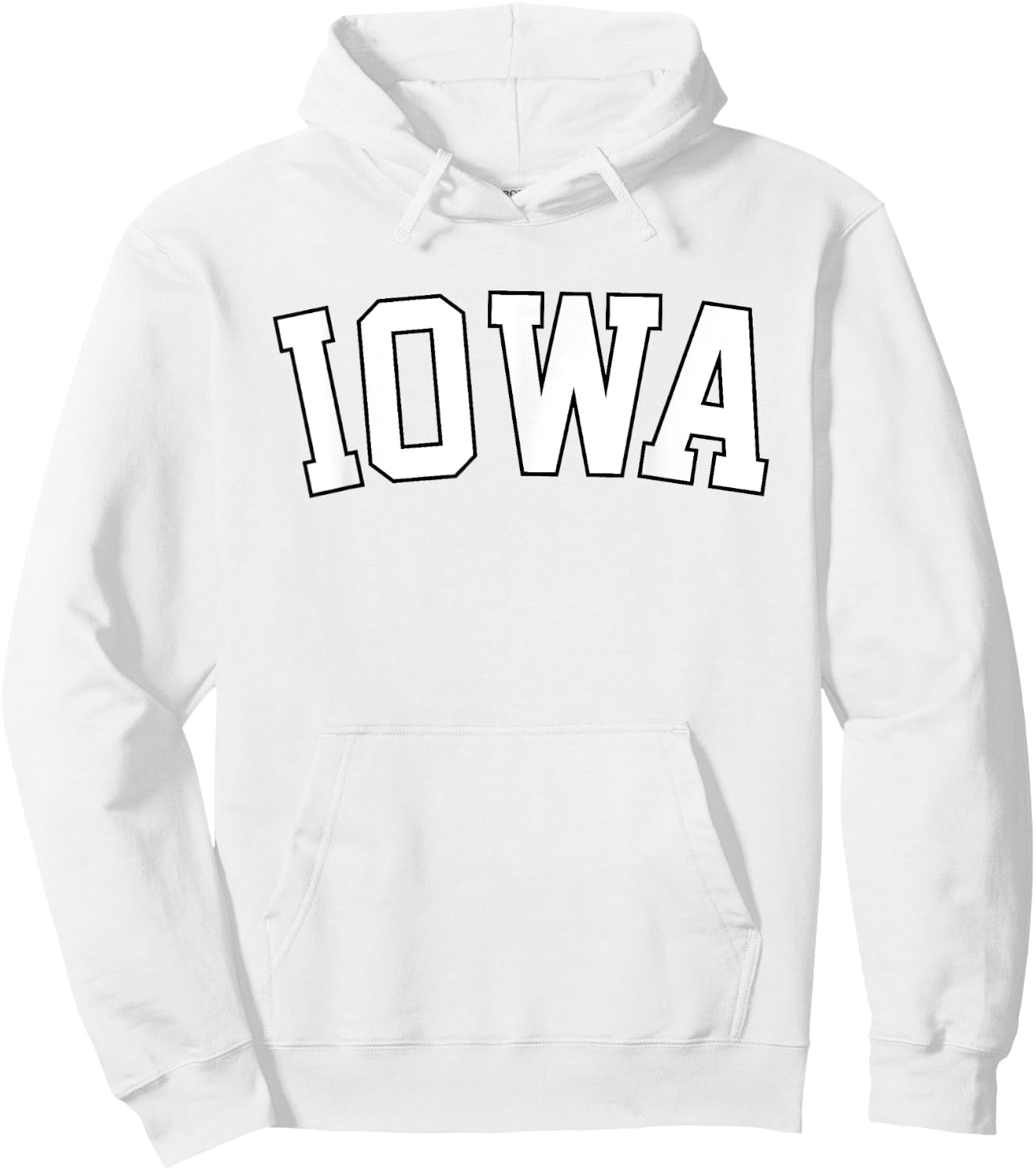 Retro Iowa Vintage Iowa Black Gold Iowa Throwback Design Hoodie - Hoodie | White