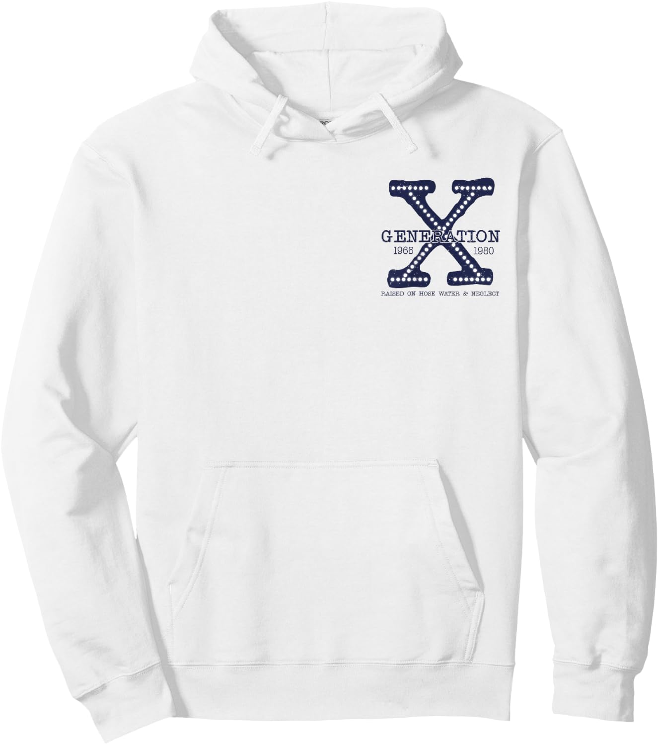 Generation X The True Fafo Pocket Print Funny Gen X Hoodie - Hoodie | White