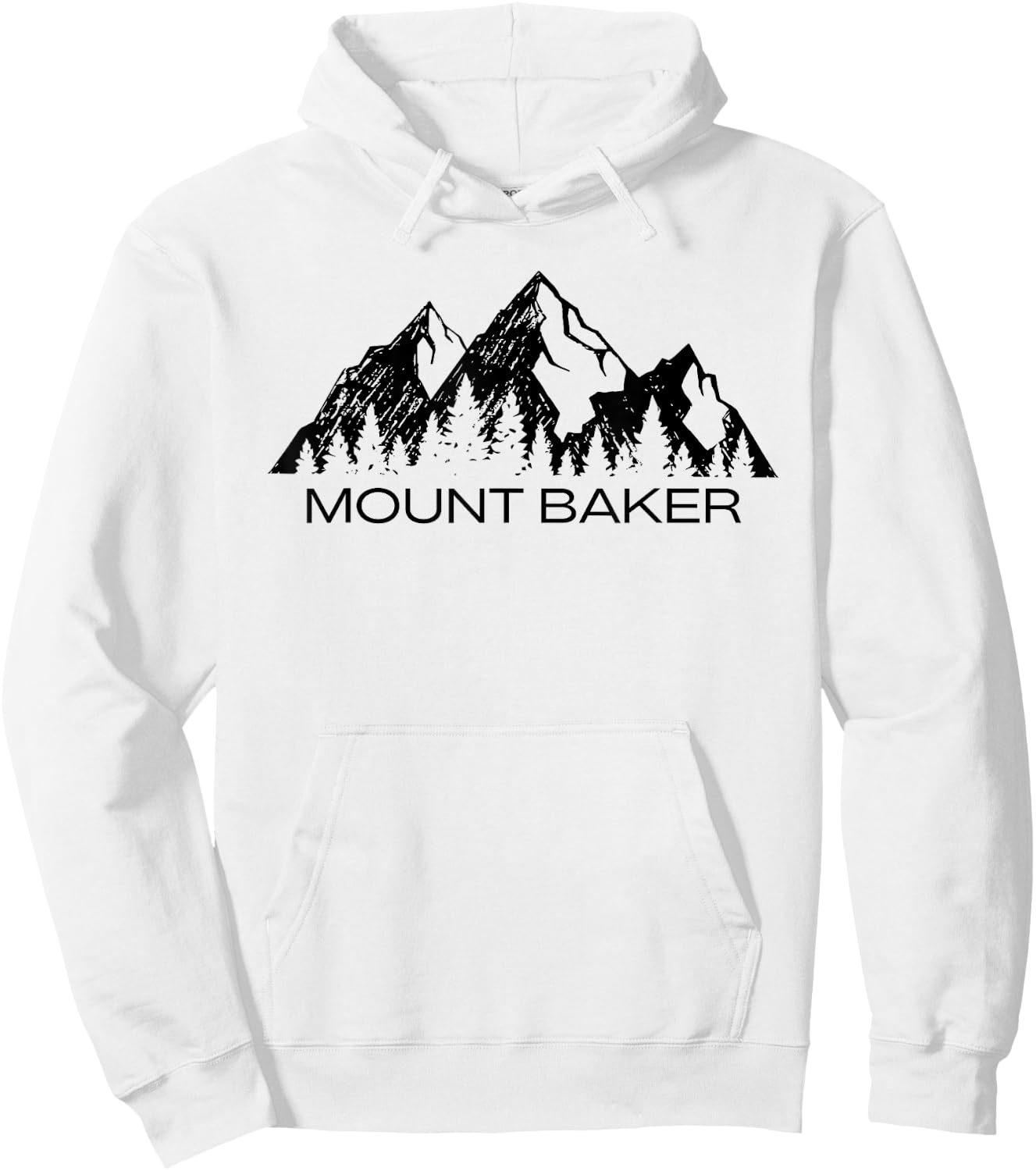 Mount Baker | Mt Baker Cascade Mountains Washington Gift Hoodie - Hoodie | White