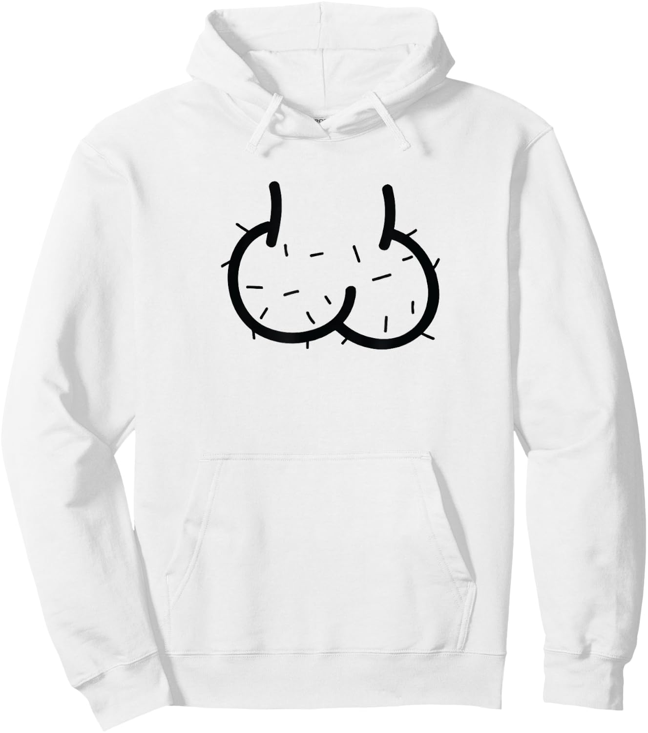 Funny Inappropriate - Ballsack Hoodie - Hoodie | White
