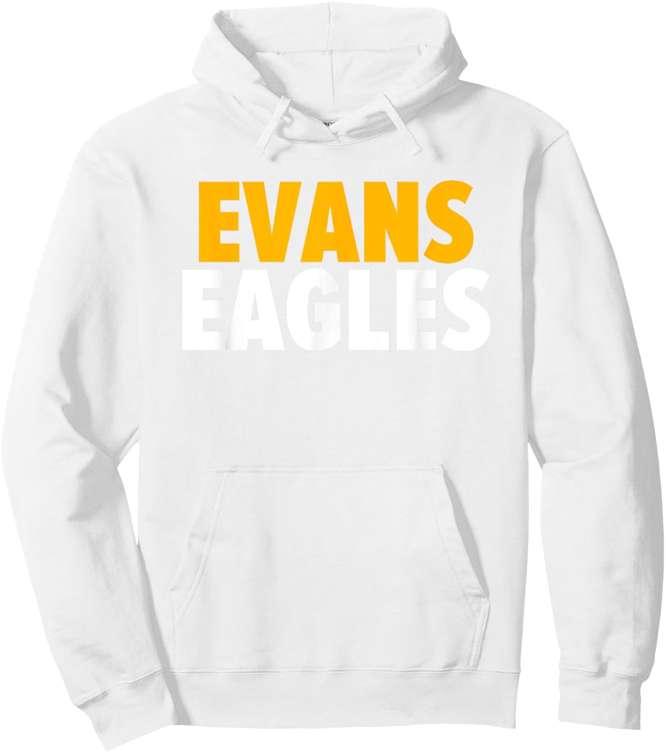 Evans Eagles Bold Hoodie - Hoodie | White