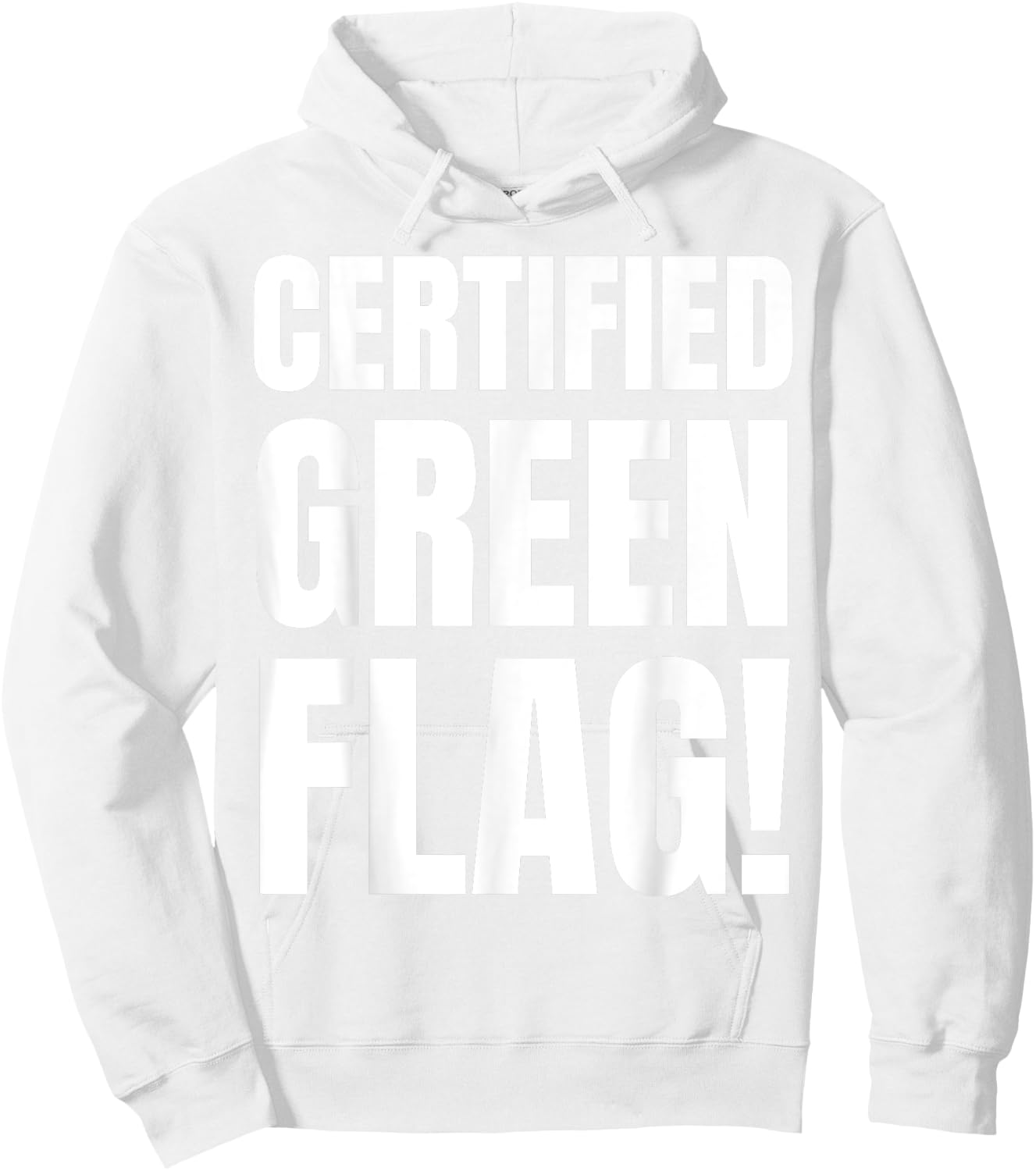 Certified Green Flag Costume And Funny Green Flags Hoodie - Hoodie | White