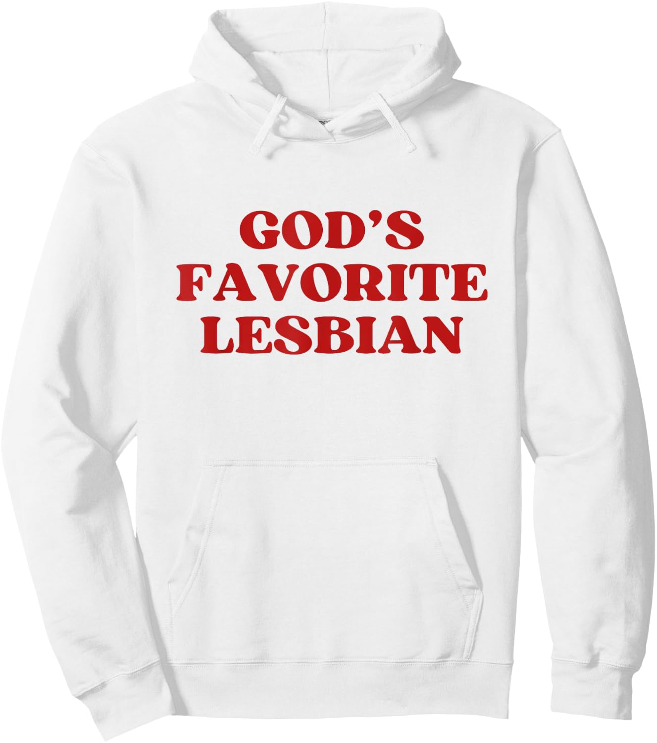 God's Favorite Lesbian Y2k Aesthetic Trendy LGBT Pride Hoodie - Hoodie | White