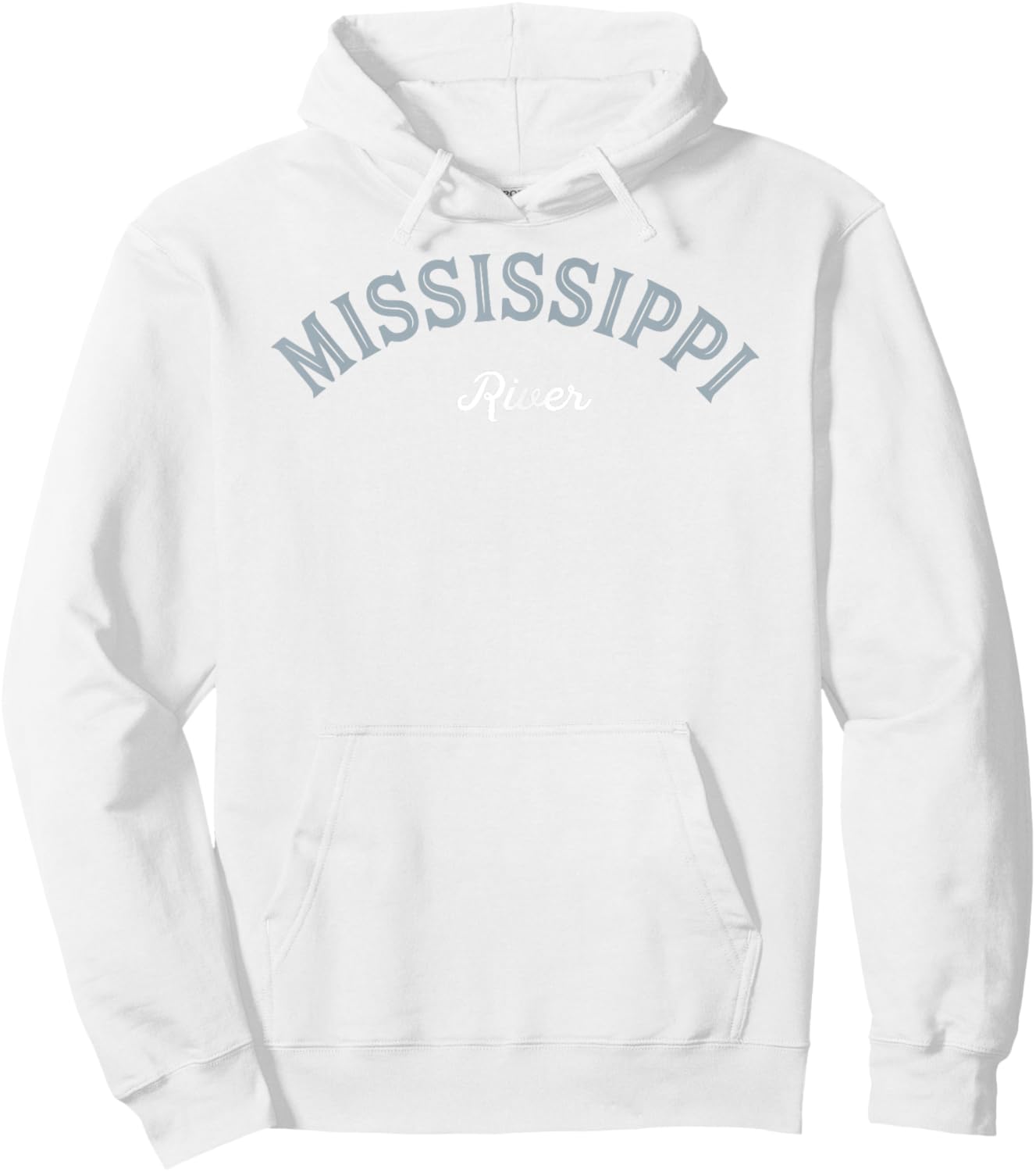 Mississippi River North America Tour Arched Retro Men Women Hoodie - Hoodie | White