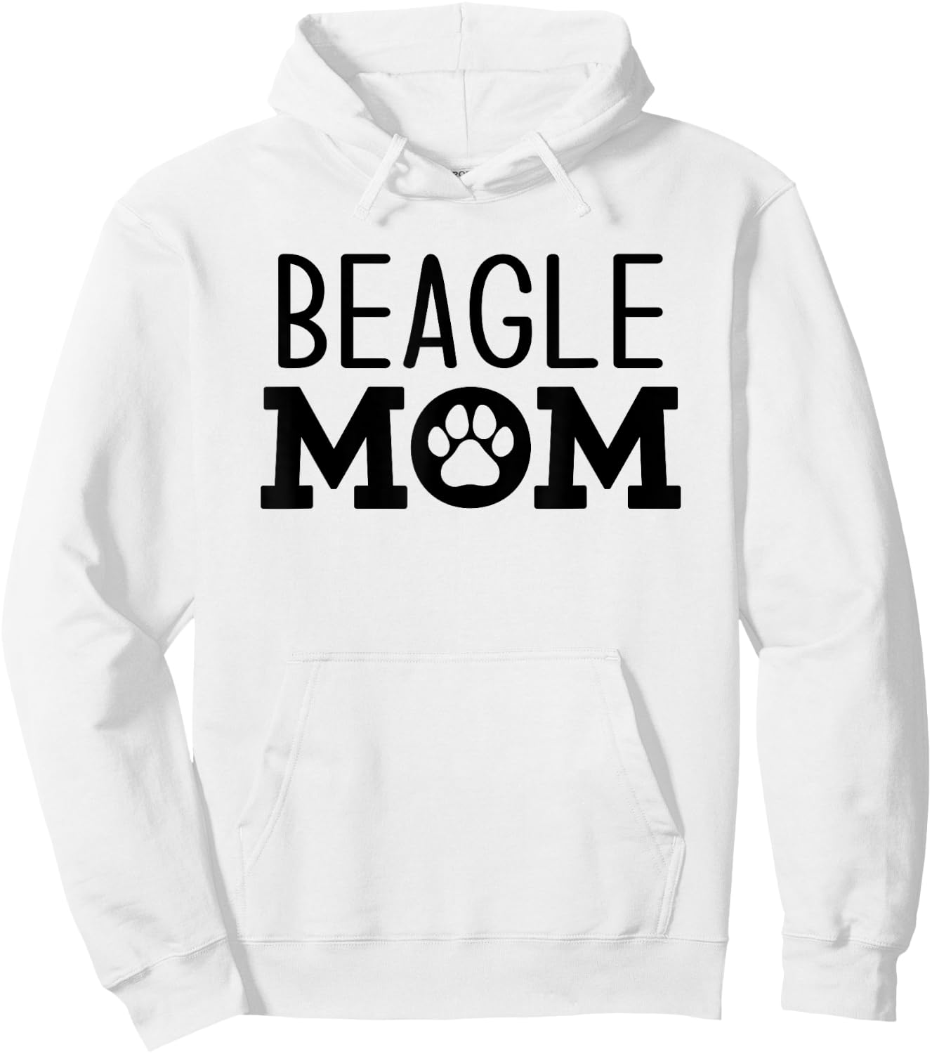 Funny Beagle Mom Dog Paw Puppy Retro Men Women Hoodie - Hoodie | White