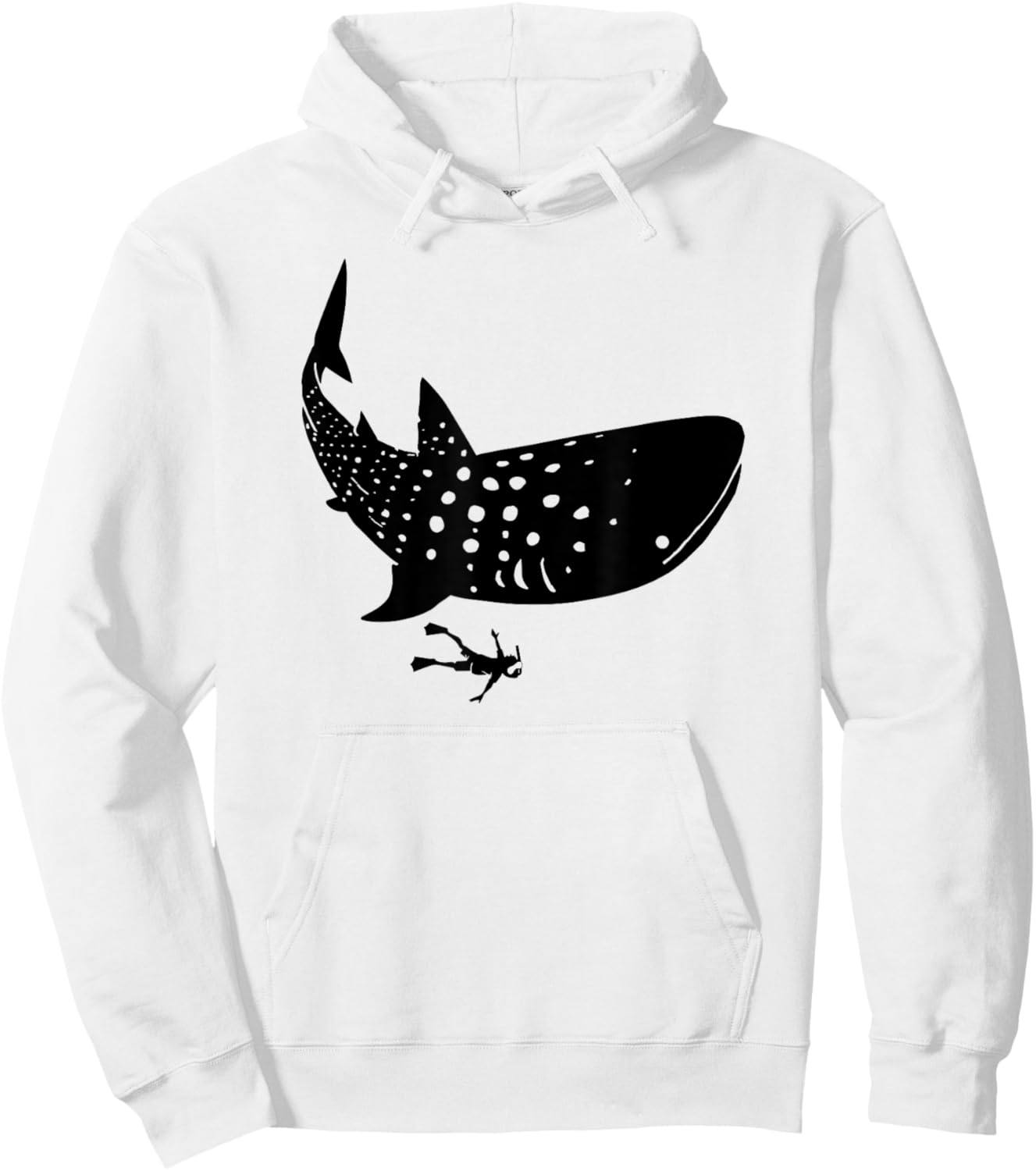 Whale Shark Diving Snorkeling Hoodie - Hoodie | White