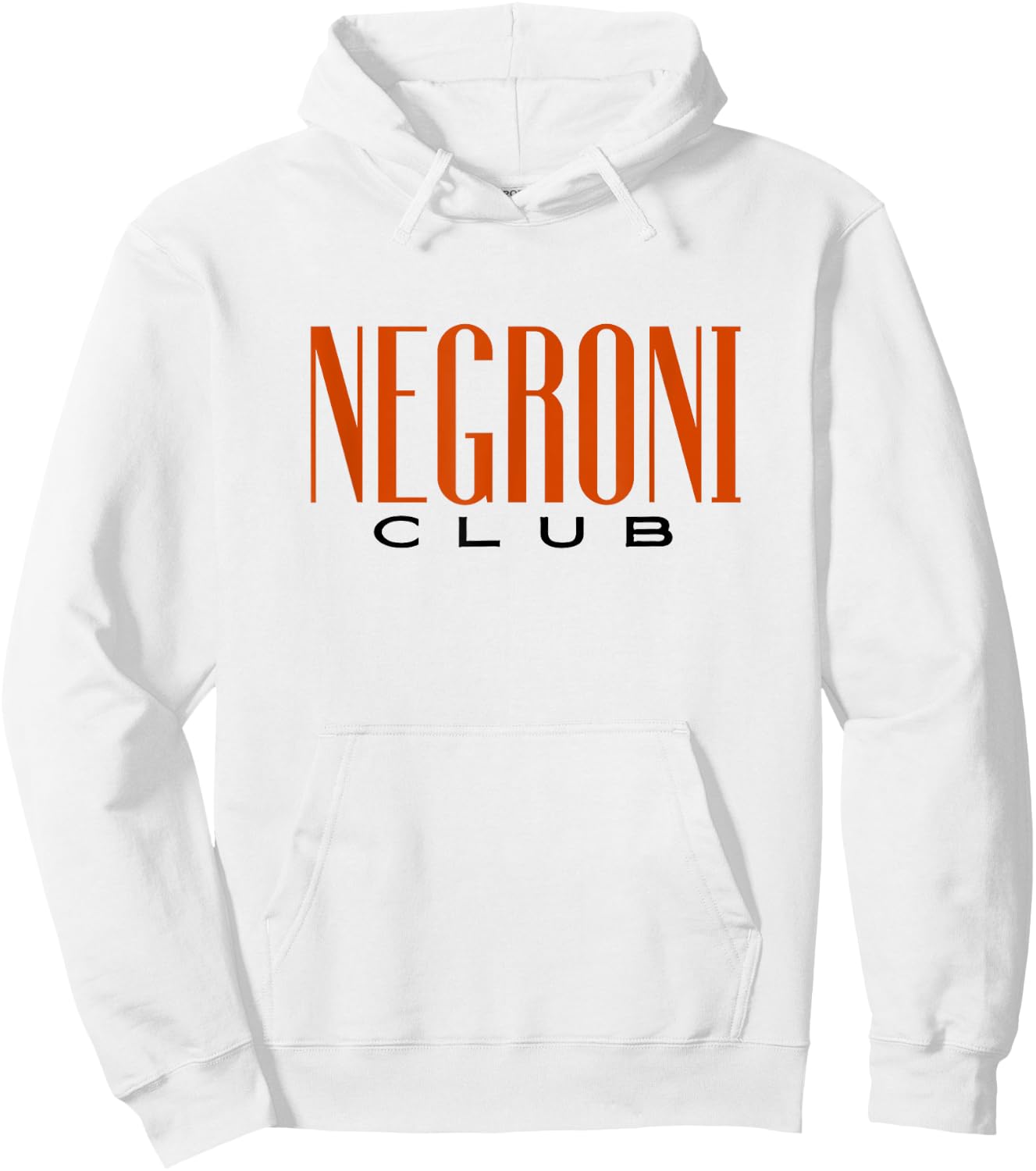 Negroni Club | Classic Gin Vermouth Cocktail Drink & Team Hoodie - Hoodie | White