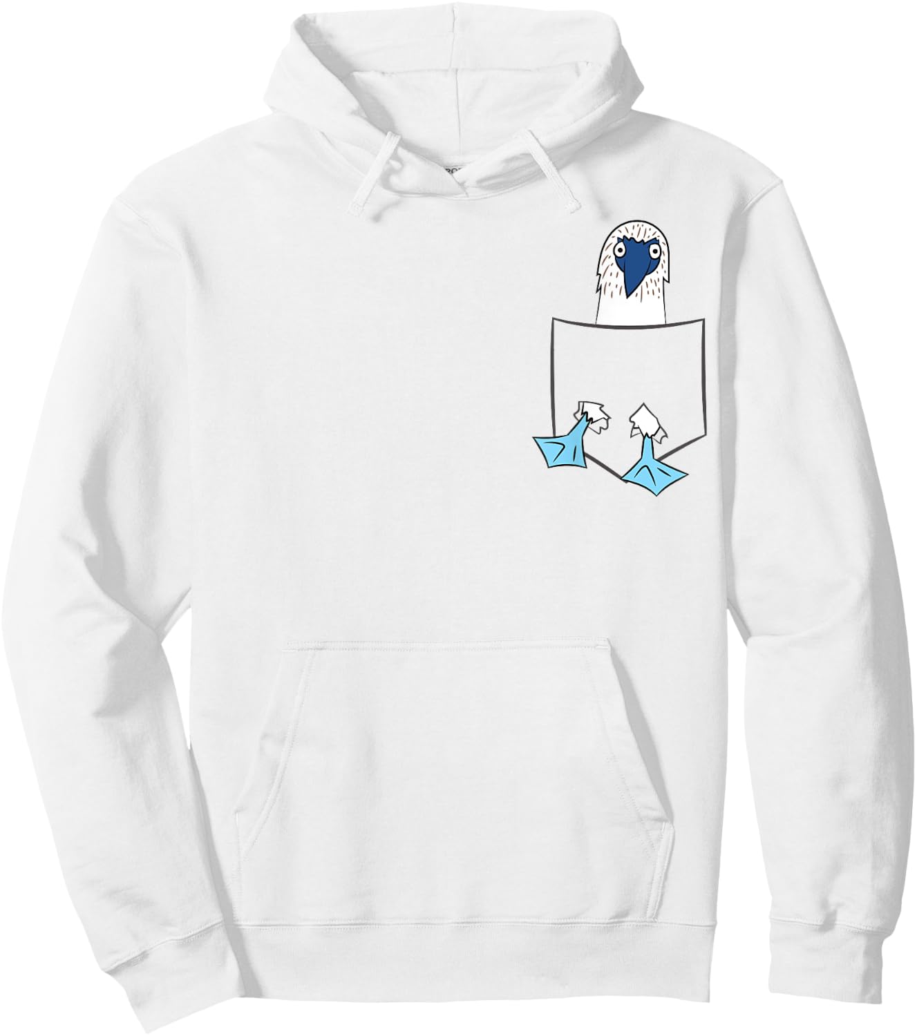 Blue Foot Booby In The Pocket Bird Cute Blue-Footed Booby Hoodie - Hoodie | White