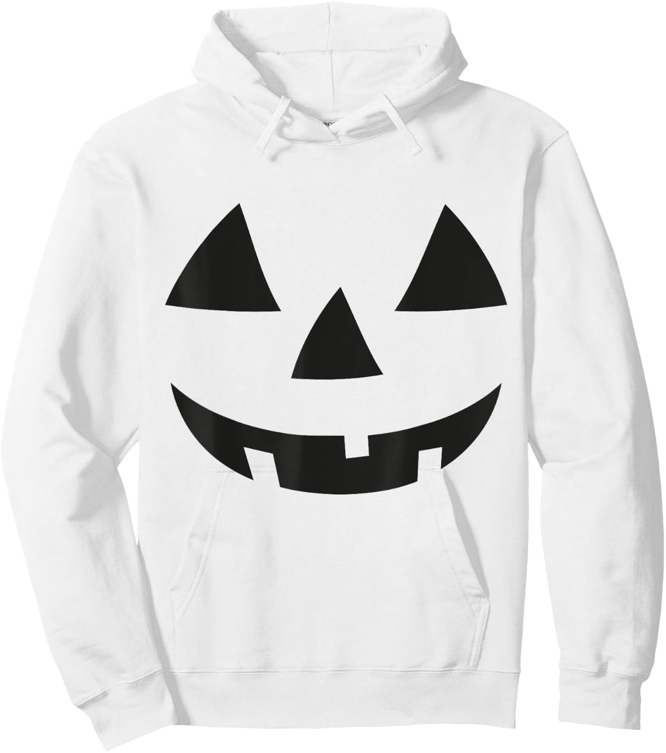 Pumpkin Face Shirt Jack o lantern Face Halloween Hoodie - Hoodie | White