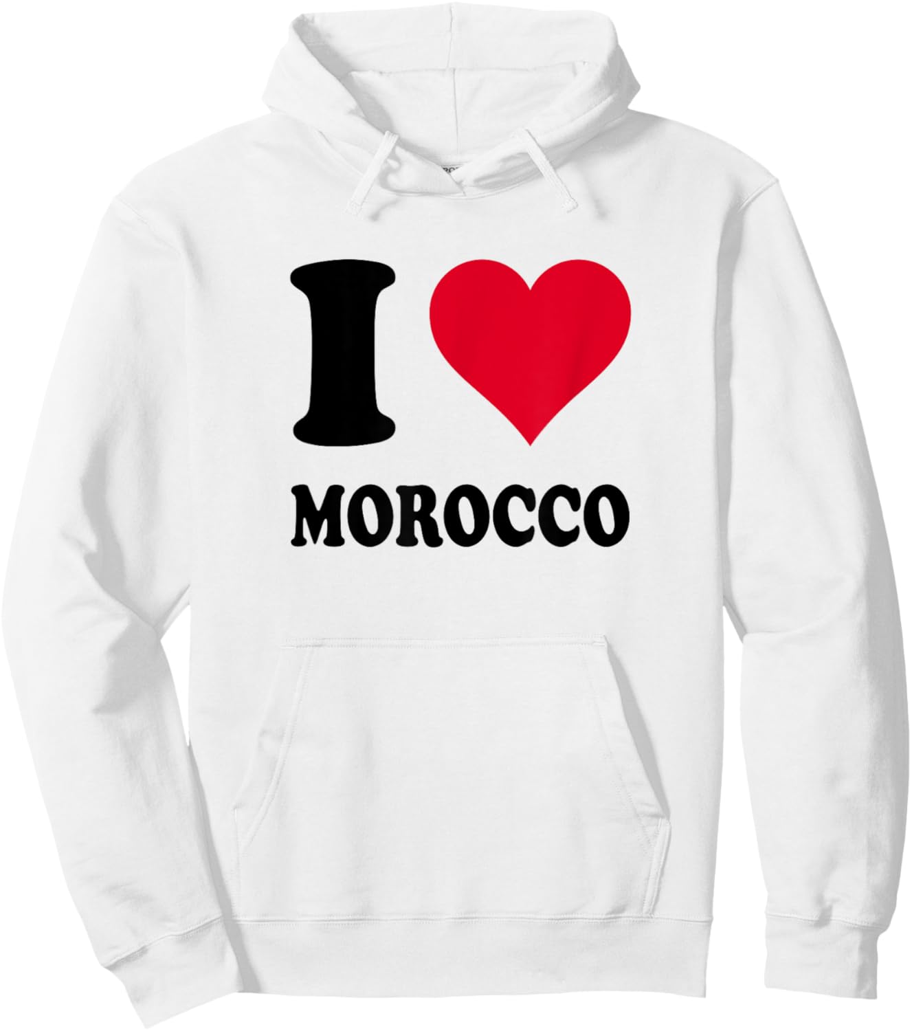 I Love Morocco Hoodie - Hoodie | White
