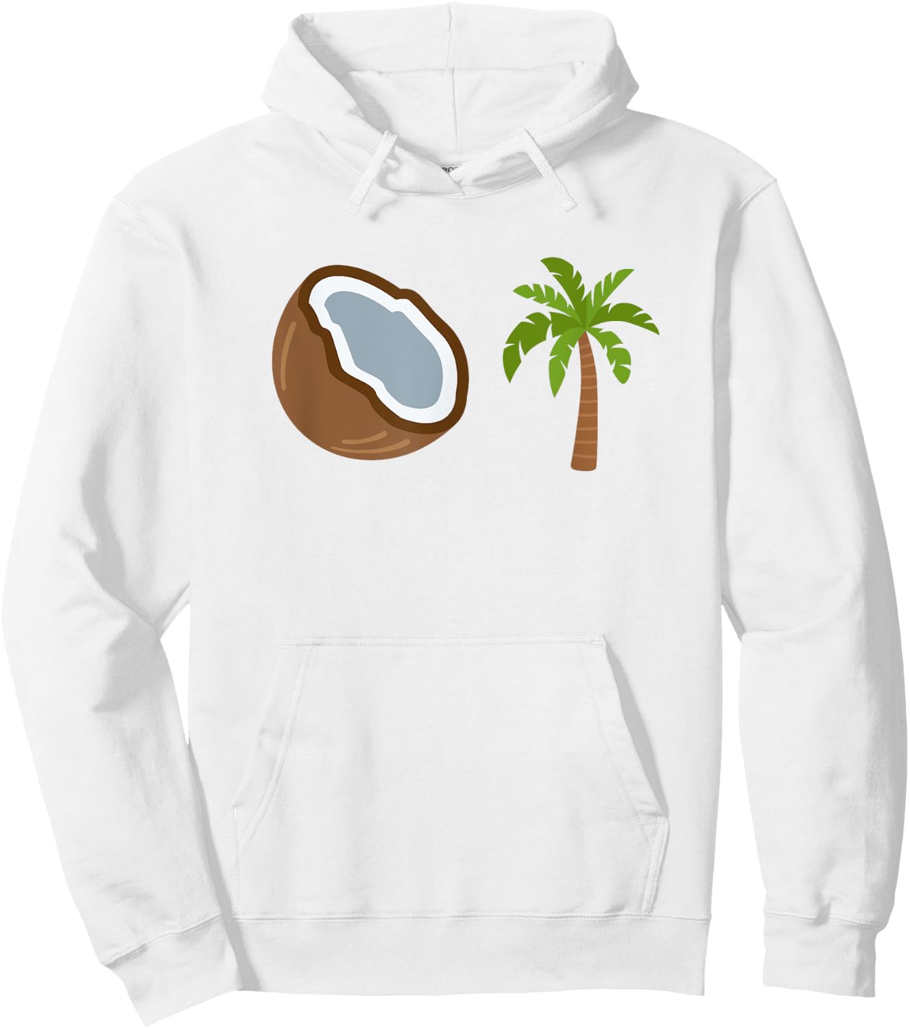Coconut Tree Meme - Patriotic Kamala Statement USA Democrat Hoodie - Hoodie | White