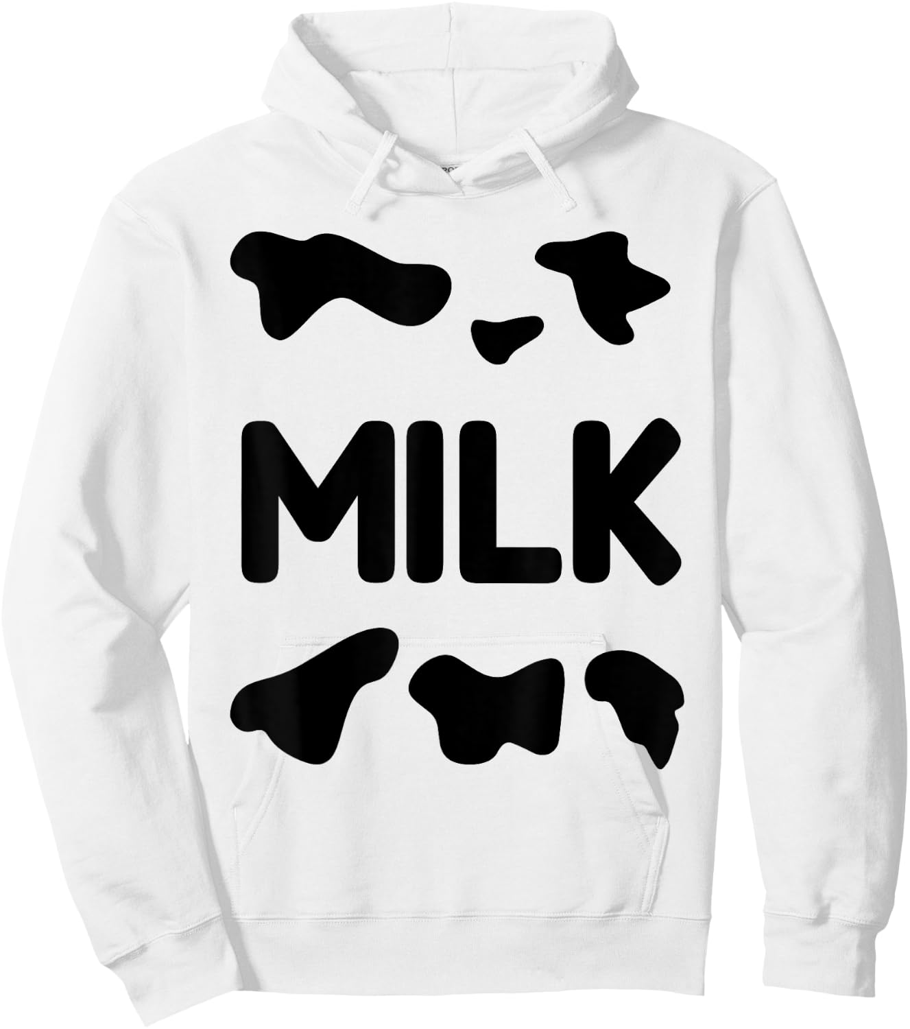 Funny Dairy Milk Carton Easy Costume Hoodie - Hoodie | White