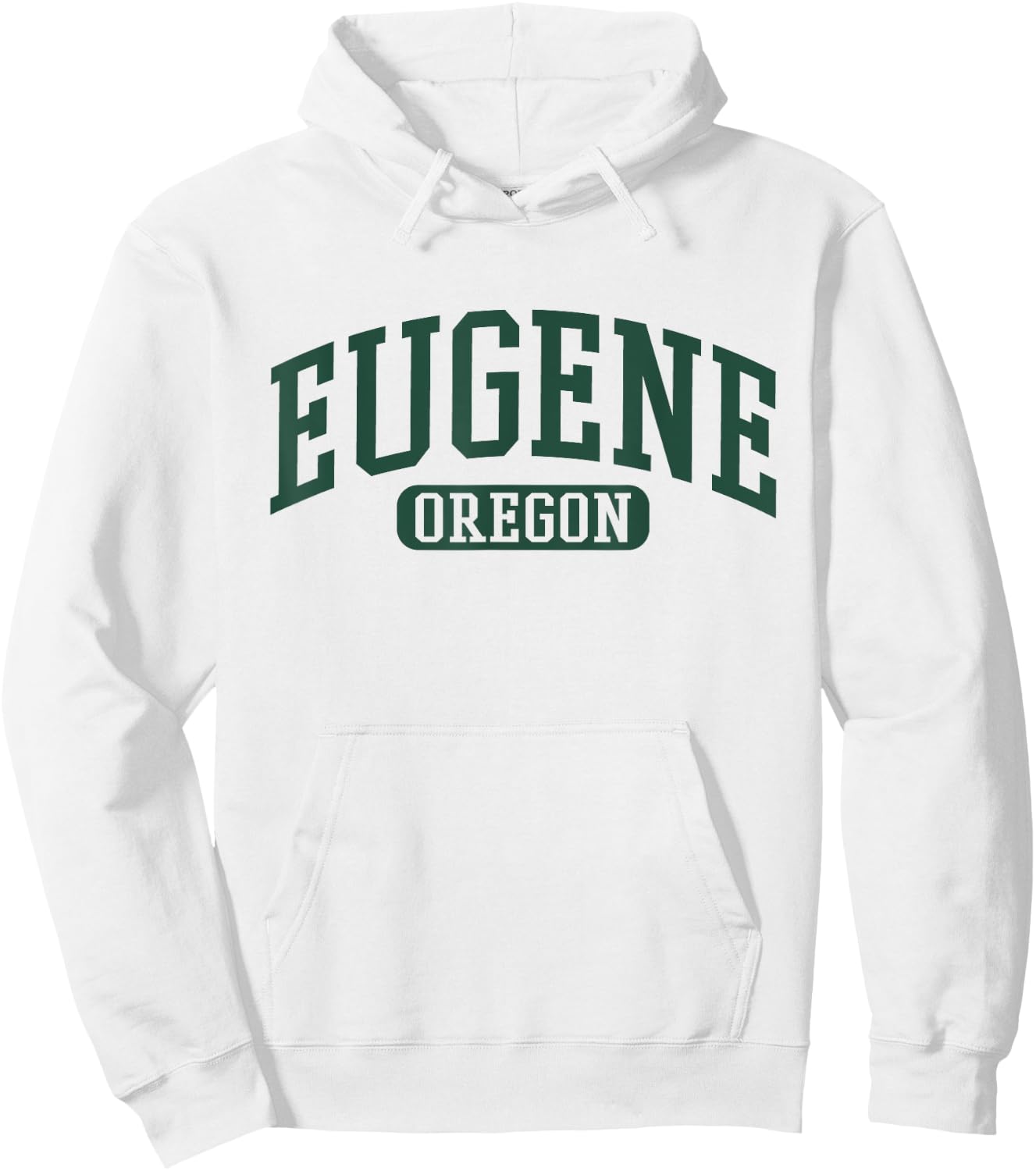 Eugene Oregon Hoodie - Hoodie | White