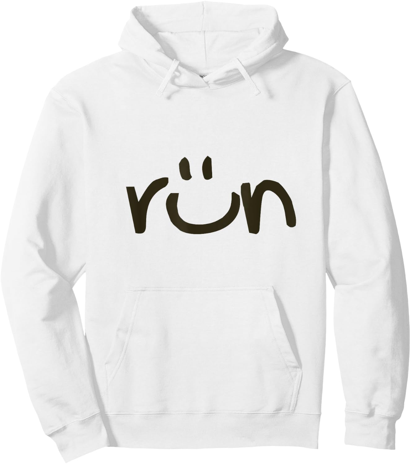 RUN SMILE Love Running Jogging Hoodie - Hoodie | White