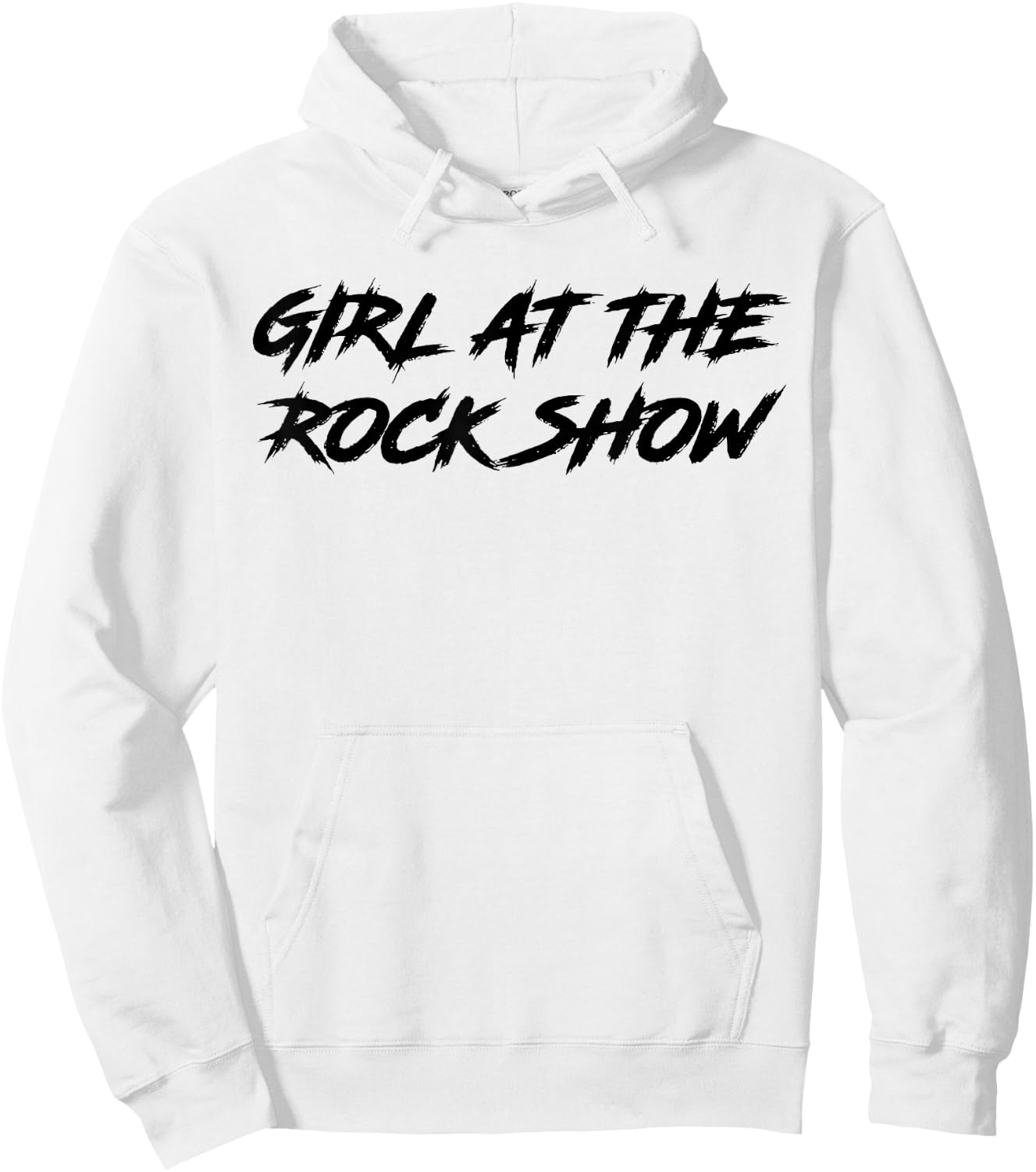 Girl At The Rock Show Hoodie - Hoodie | White