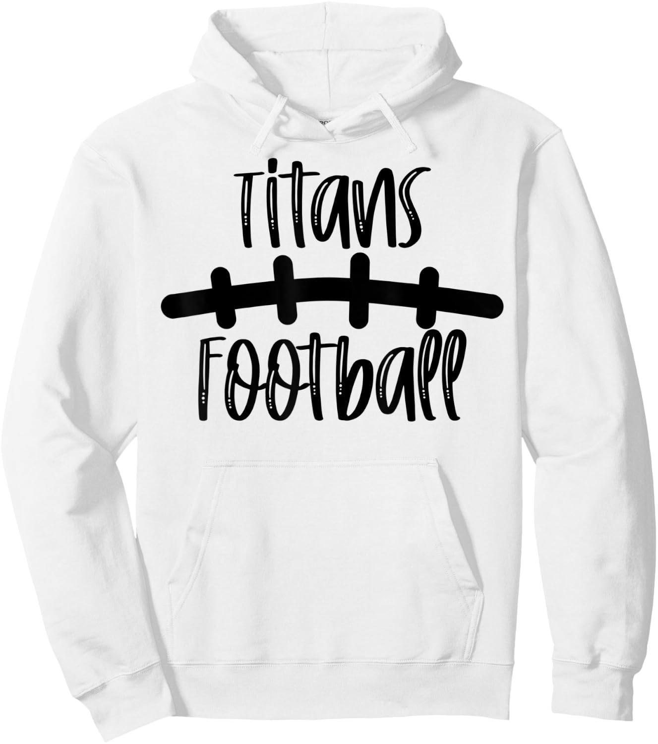 Titans Football School Spirit Team Mascot Game Night Hoodie - Hoodie | White