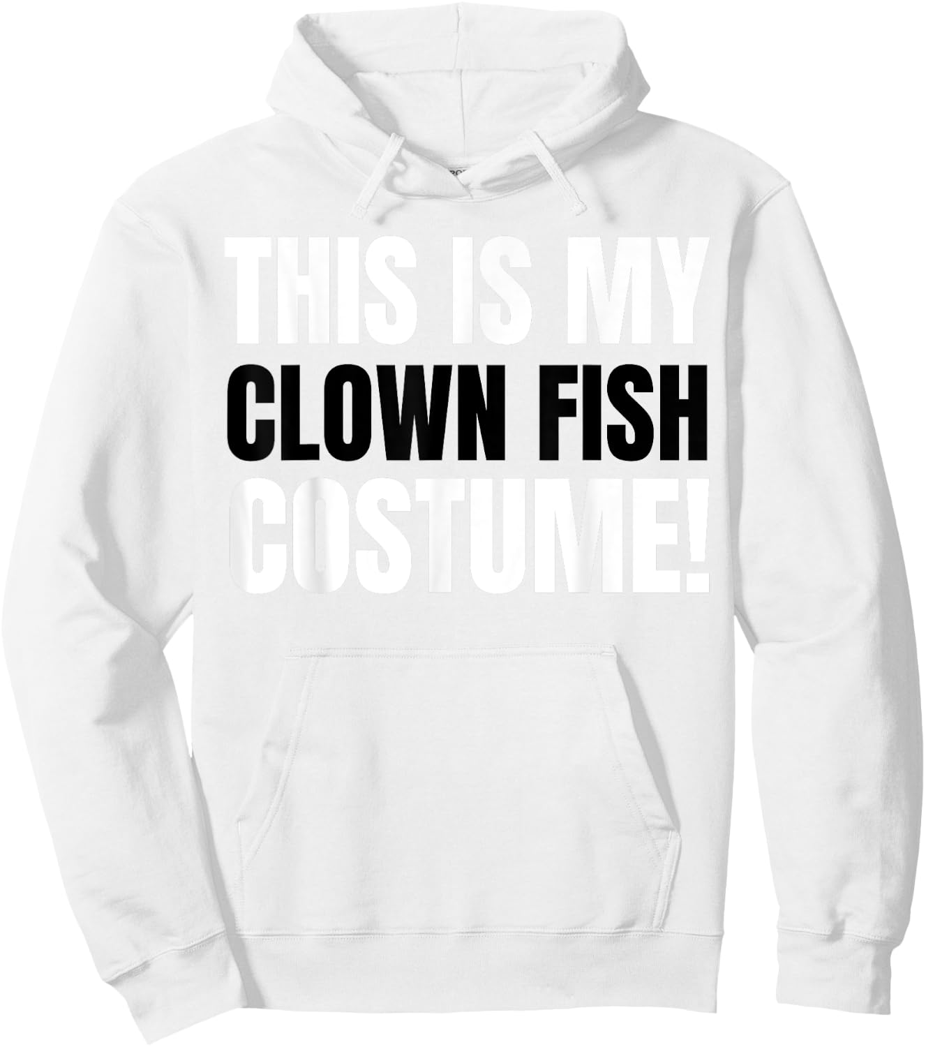 Funny Clown Fish Costume Hoodie - Hoodie | White