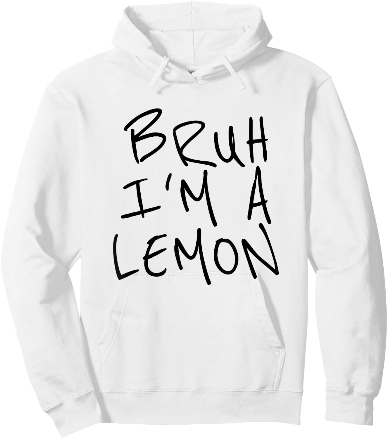 Bruh I'm A Lemon Funny Halloween Costume Men Women Boy Girl Hoodie - Hoodie | White
