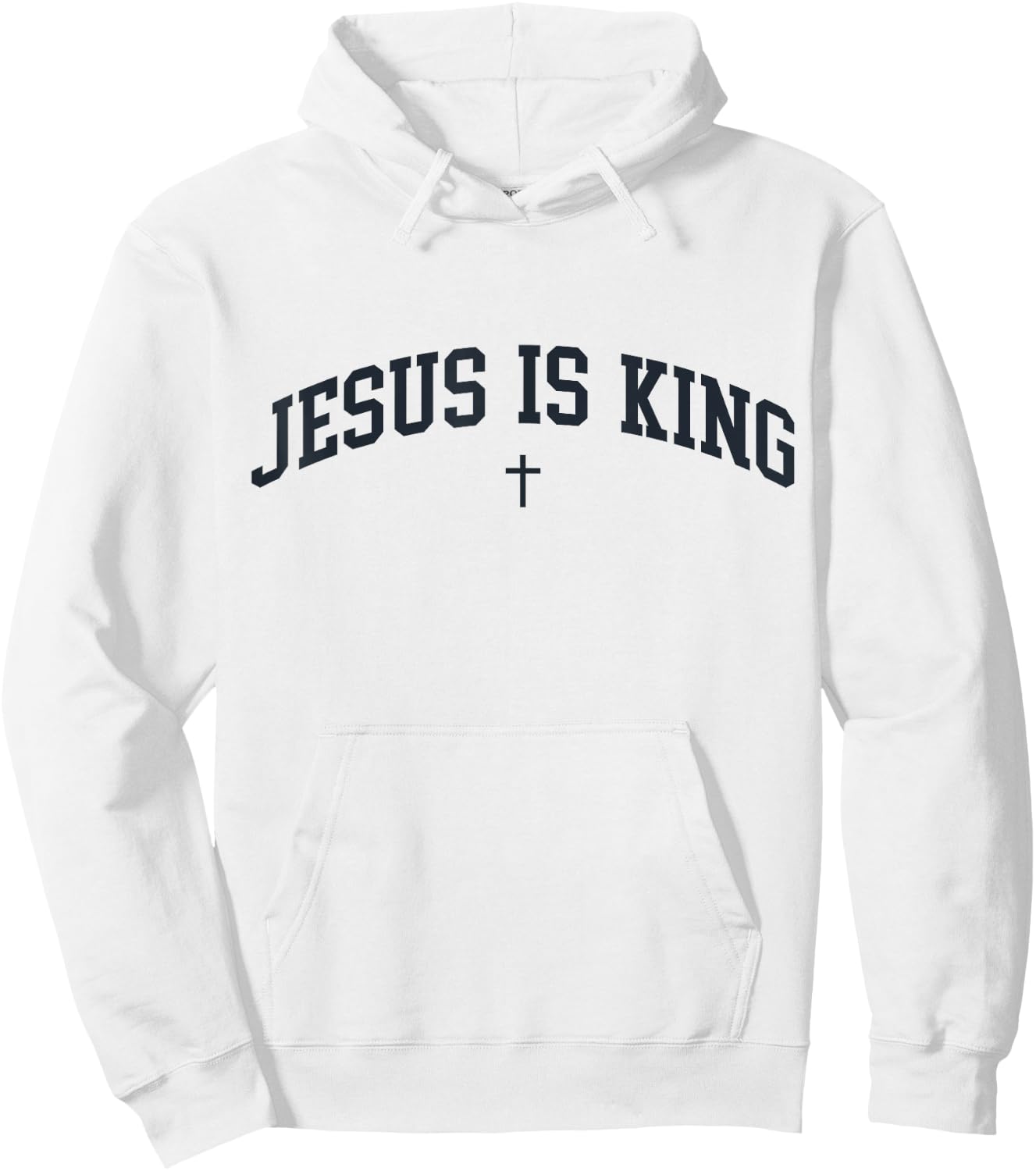 Jesus is King Trendy Preppy Aesthetic Christian Bible Hoodie - Hoodie | White