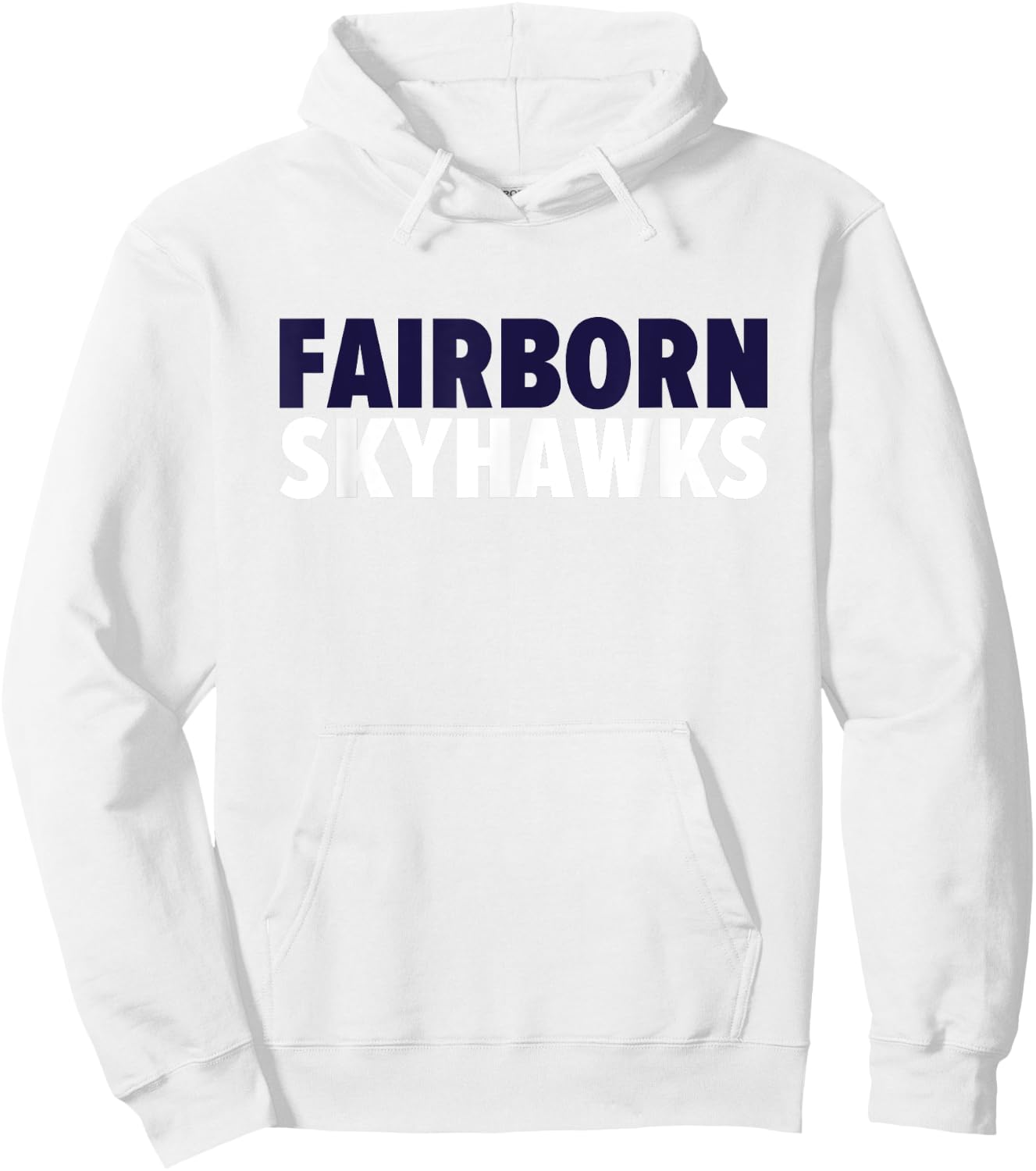 Fairborn Skyhawks Bold Hoodie - Hoodie | White