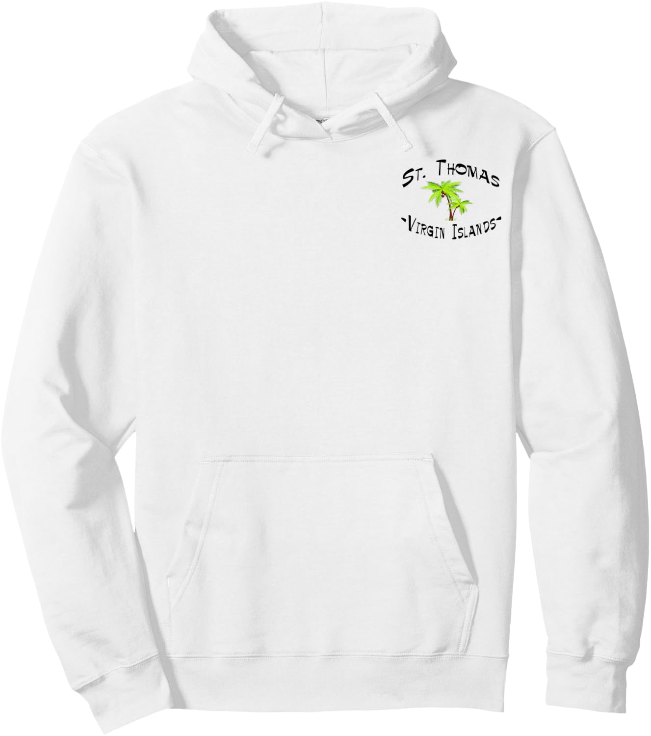 2 Sided St. Thomas Virgin Islands Destination Gift Hoodie - Hoodie | White