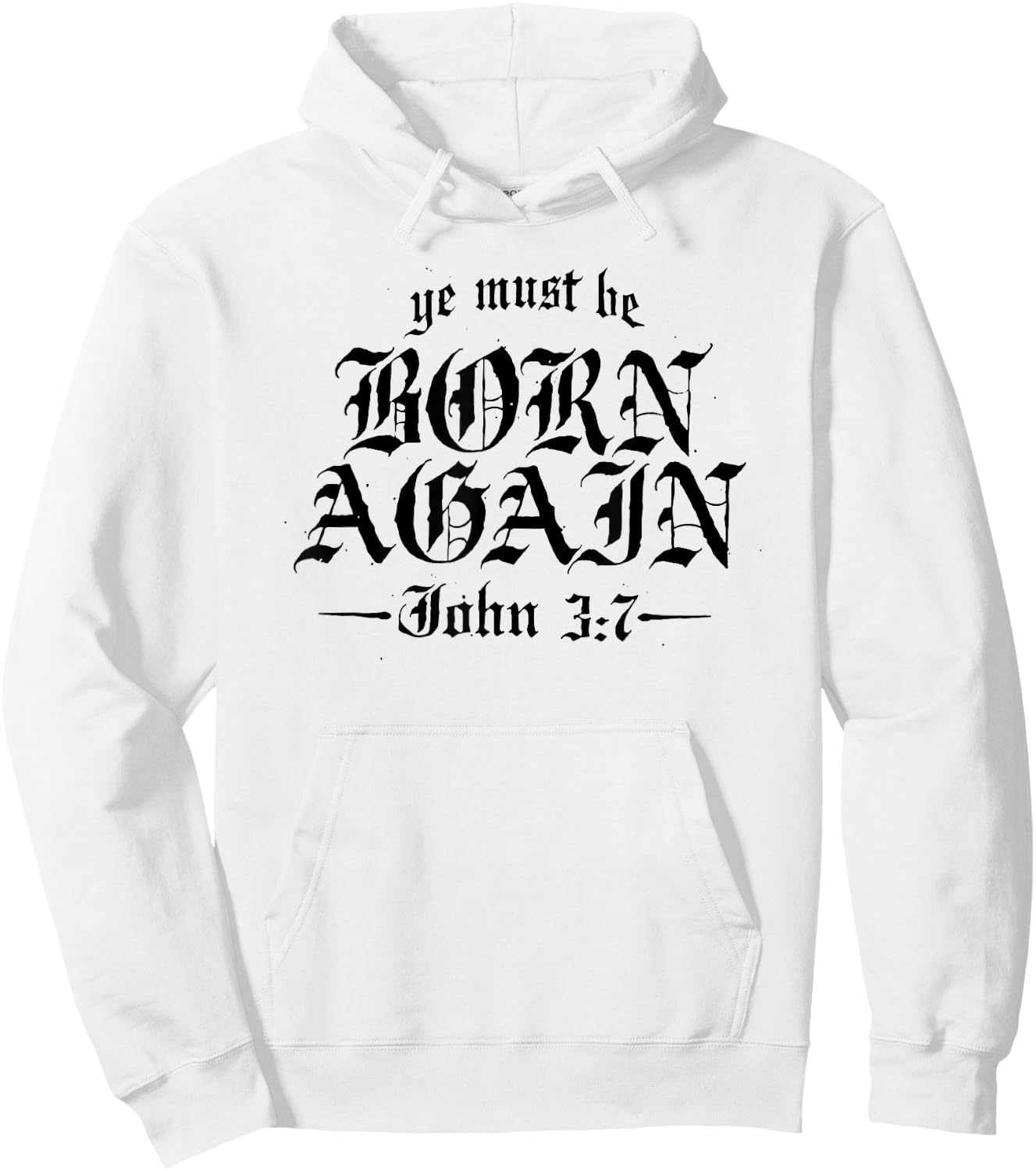 Ye Must Be Born Again Hoodie - Hoodie | White