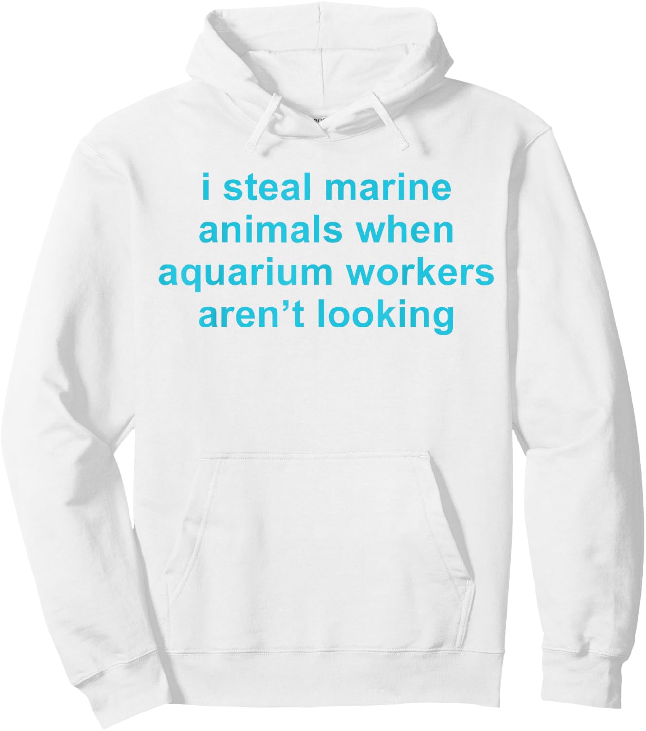 I Steal Marine Animals When Aquarium Workers Aren't Looking Hoodie - Hoodie | White