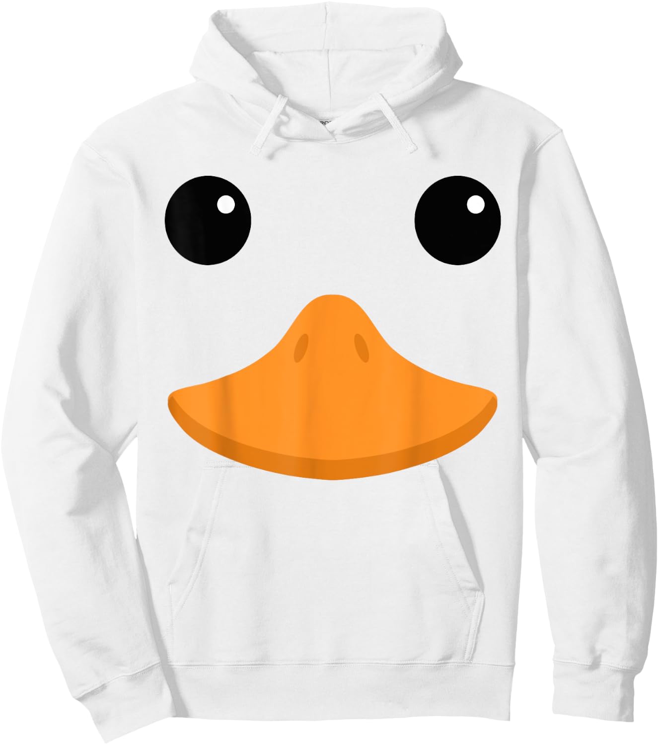 Cute White Duck Face Costume For Kids and Toddlers Hoodie - Hoodie | White