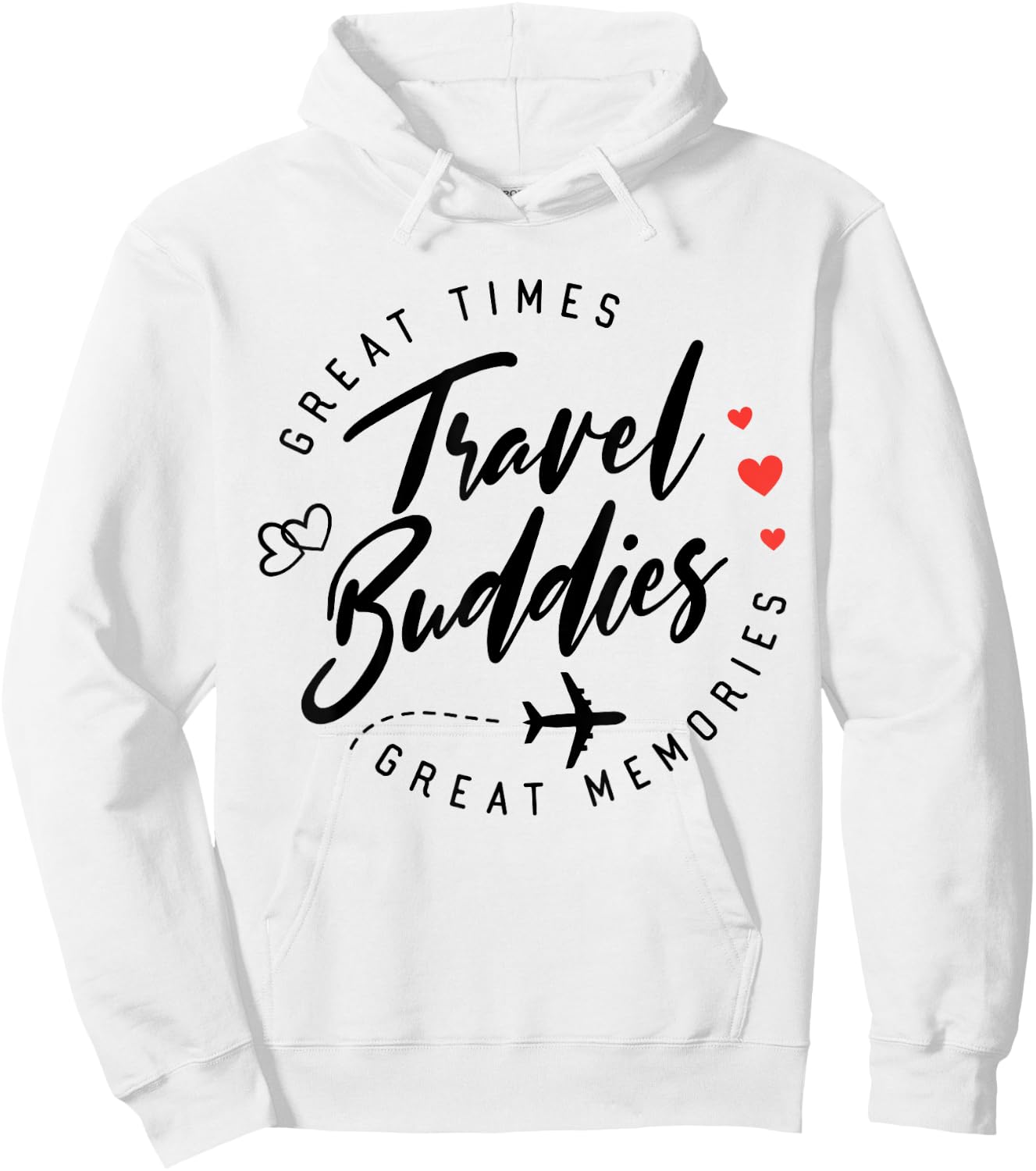 Travel Buddies Besties trip 2025 Girls Trip Summer Vacation Hoodie - Hoodie | White