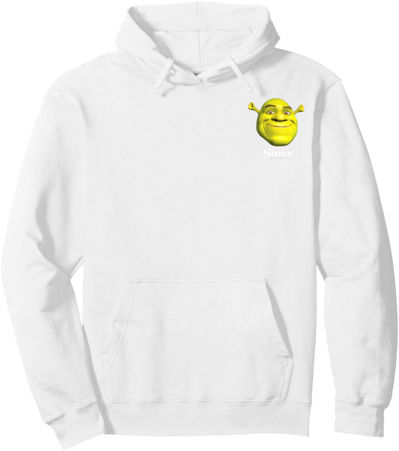 Shrek Small Pocket Size Face Logo Hoodie - Hoodie | White